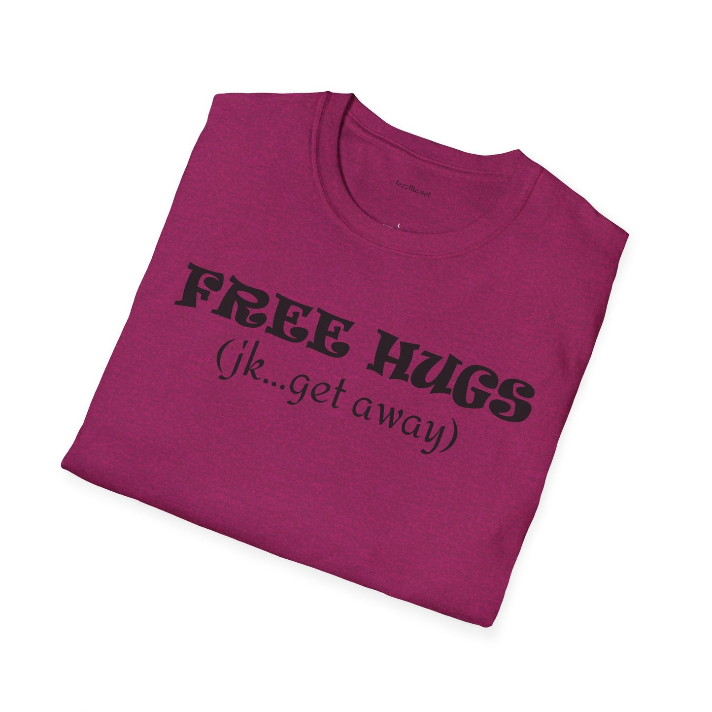 FREE HUGS - Unisex Softstyle T-Shirt 100% Cotton Graphic