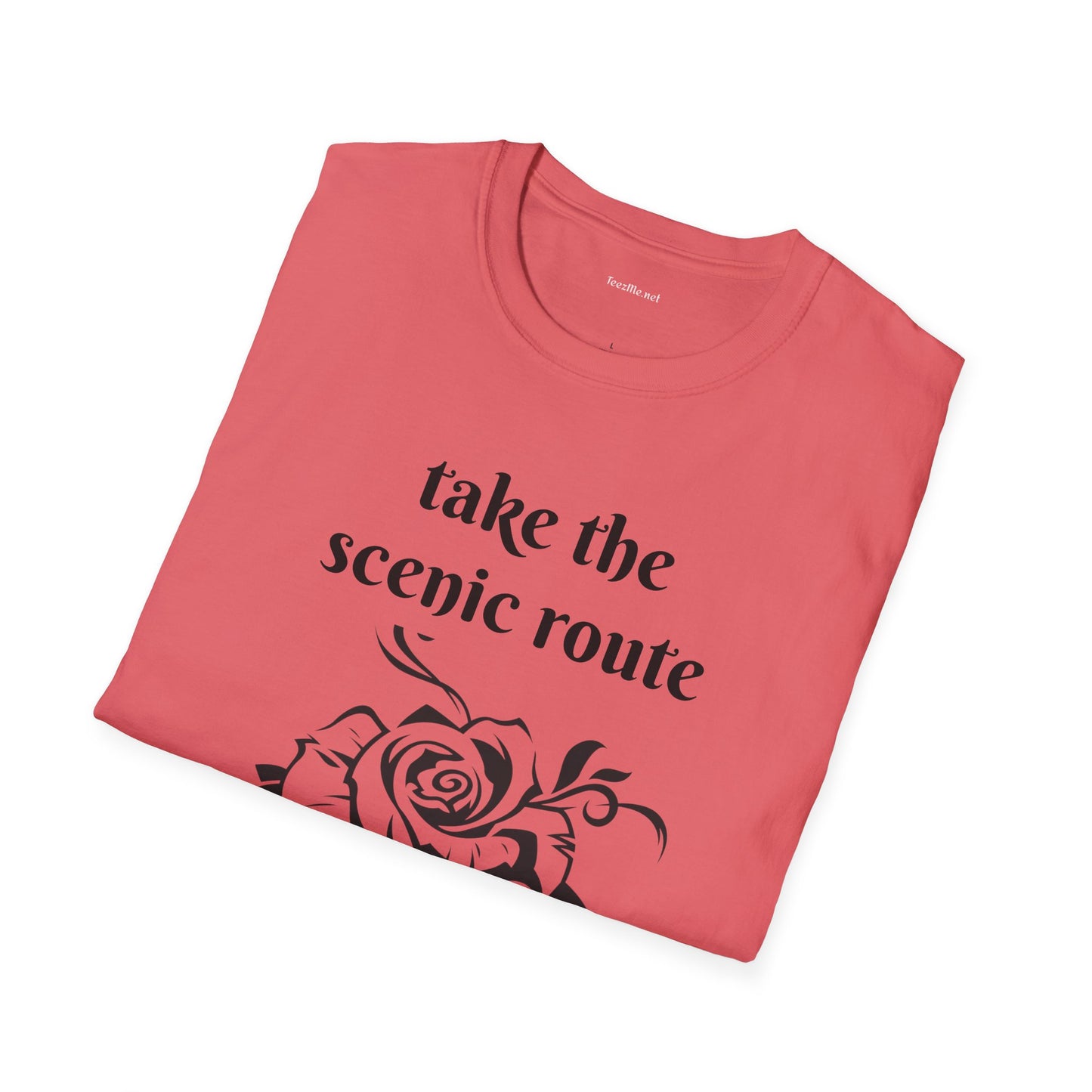 Take the scenic route- Unisex Softstyle T-Shirt 100% Cotton Graphic