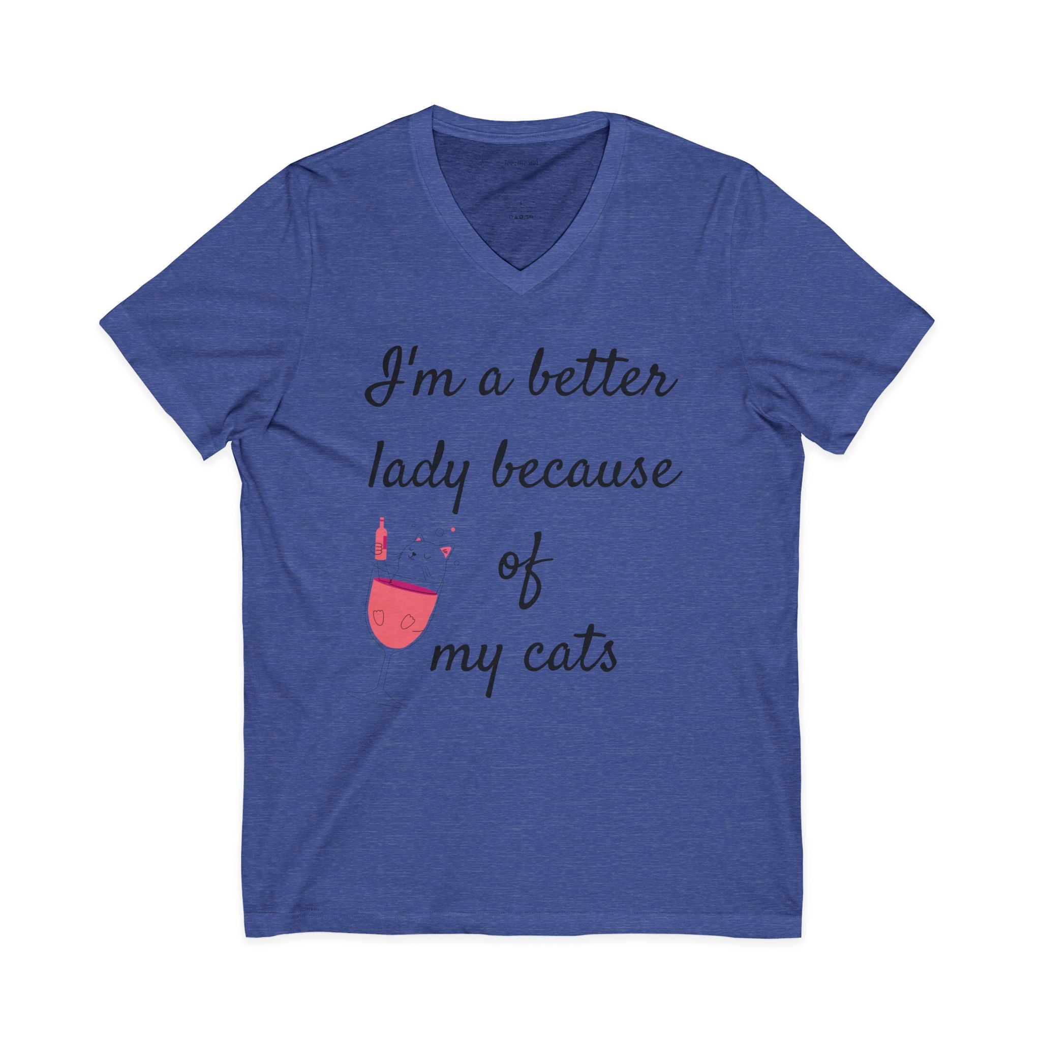 I'm a better lady - Unisex Jersey Short Sleeve V-Neck Tee