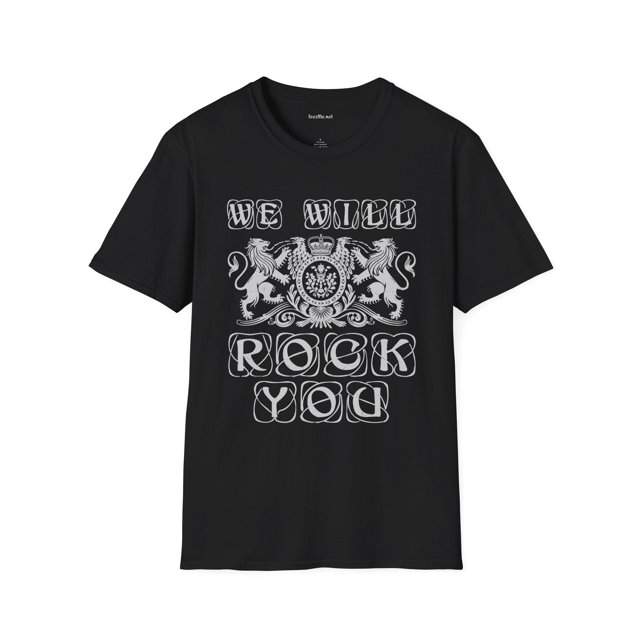 We Will Rock You Unisex SoftStyle T-Shirt 100% Cotton Graphic Music