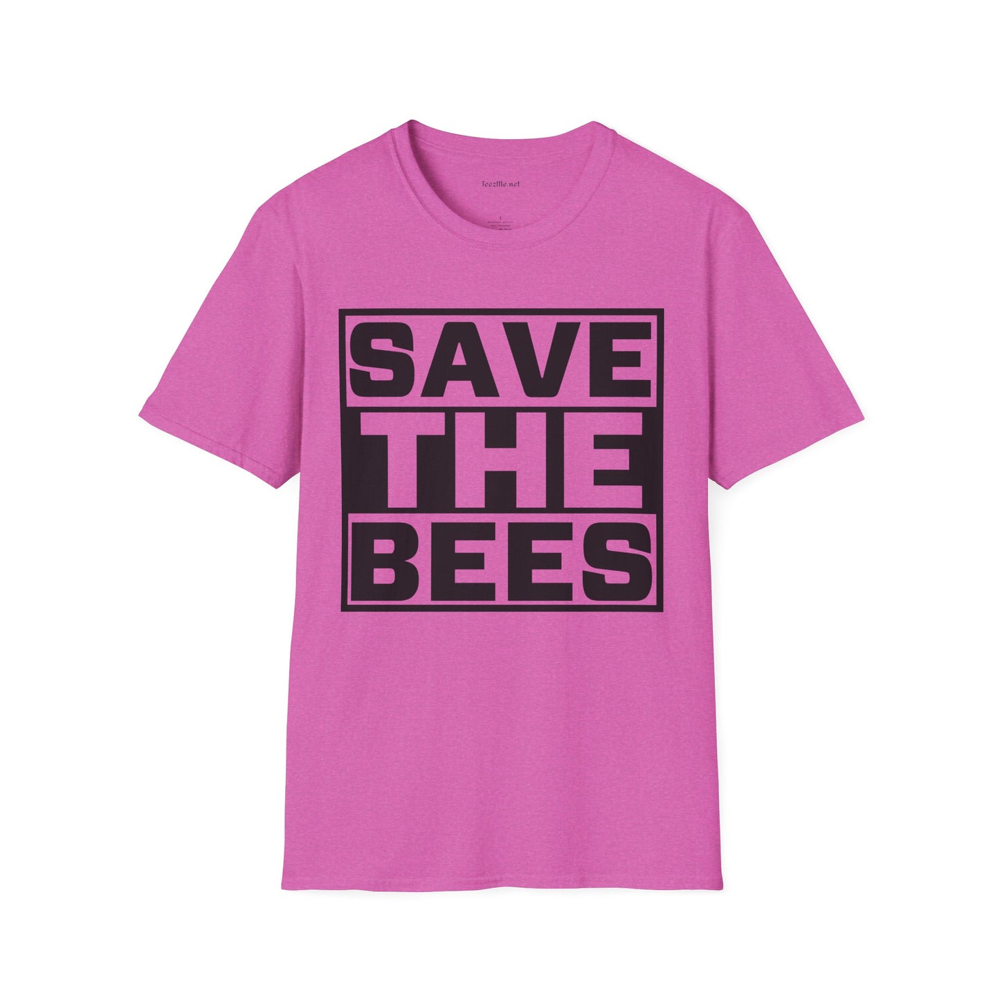 Save The Bees 02 Unisex Soft Style T-Shirt 100% Cotton Graphic