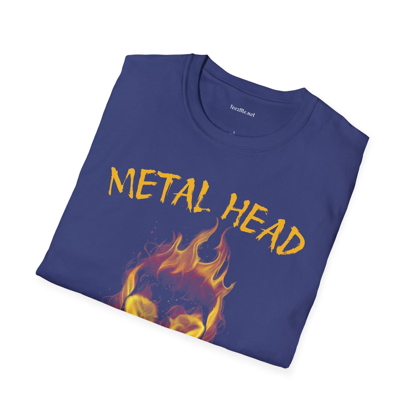 Metal Head - Unisex Softstyle T-Shirt 100% Cotton Graphic