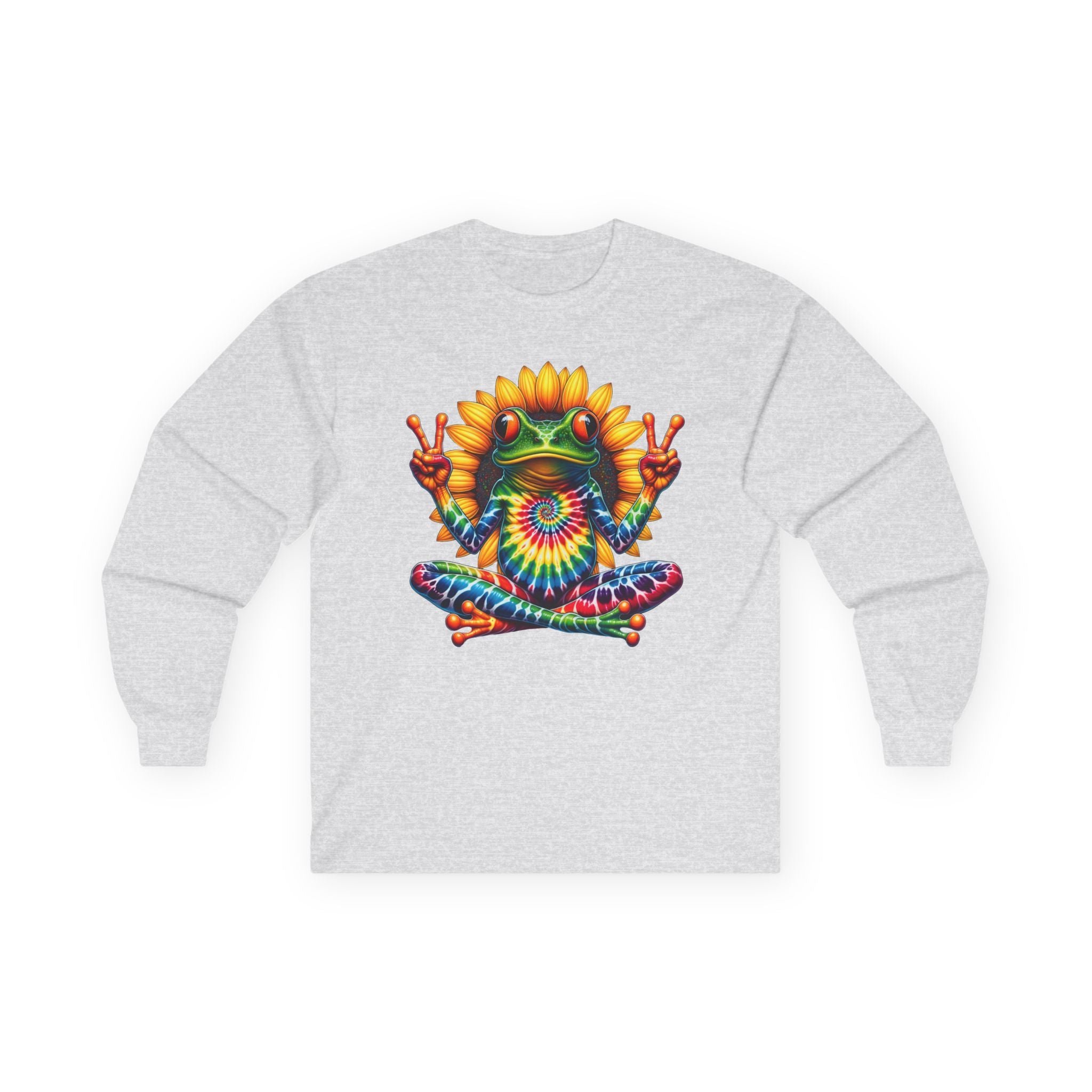 Peace Frog Tie-dye Unisex Ultra Cotton Long Sleeve Tee