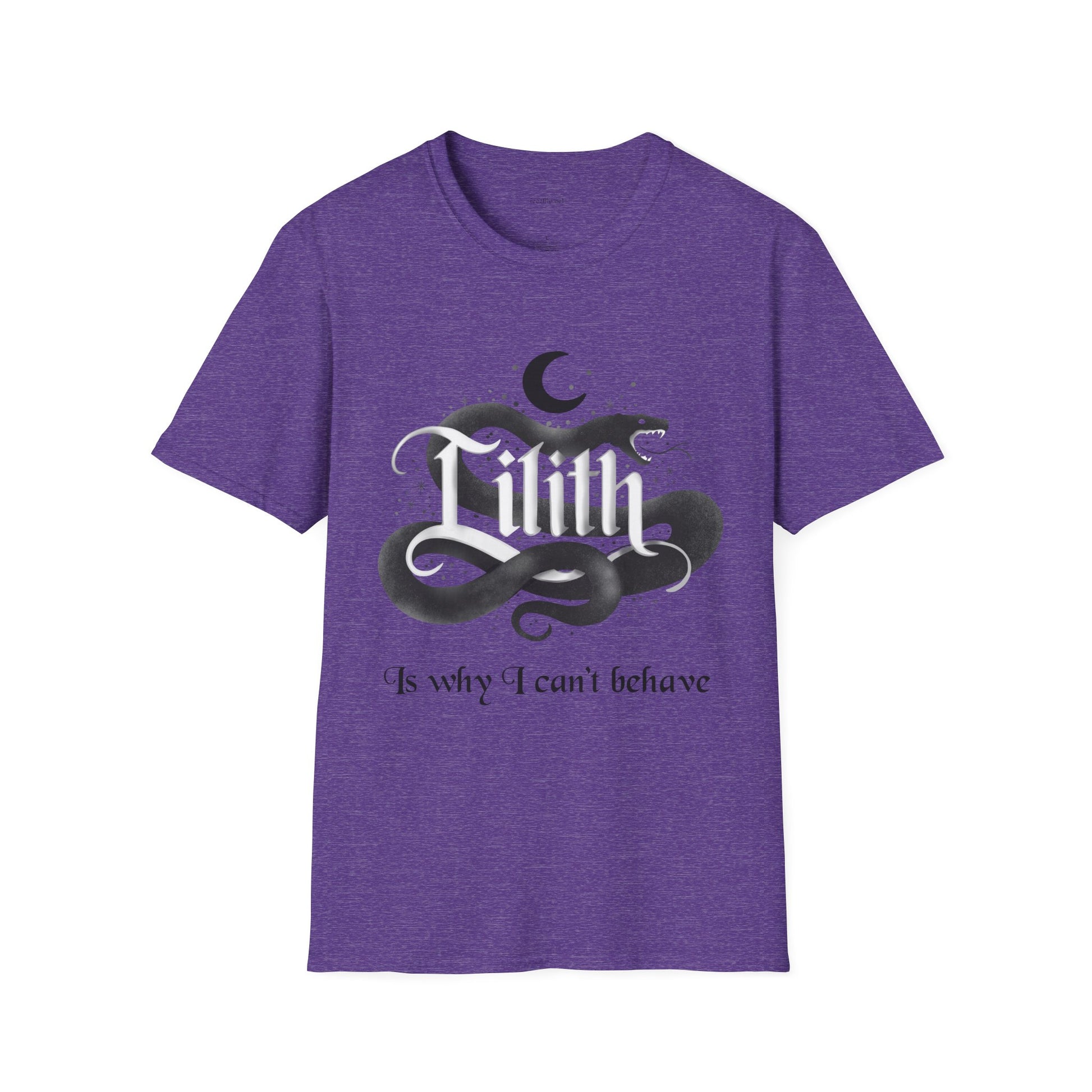 Lilith Is Why I Can't Behave Unisex Softstyle T-Shirt 100% Cotton Graphic
