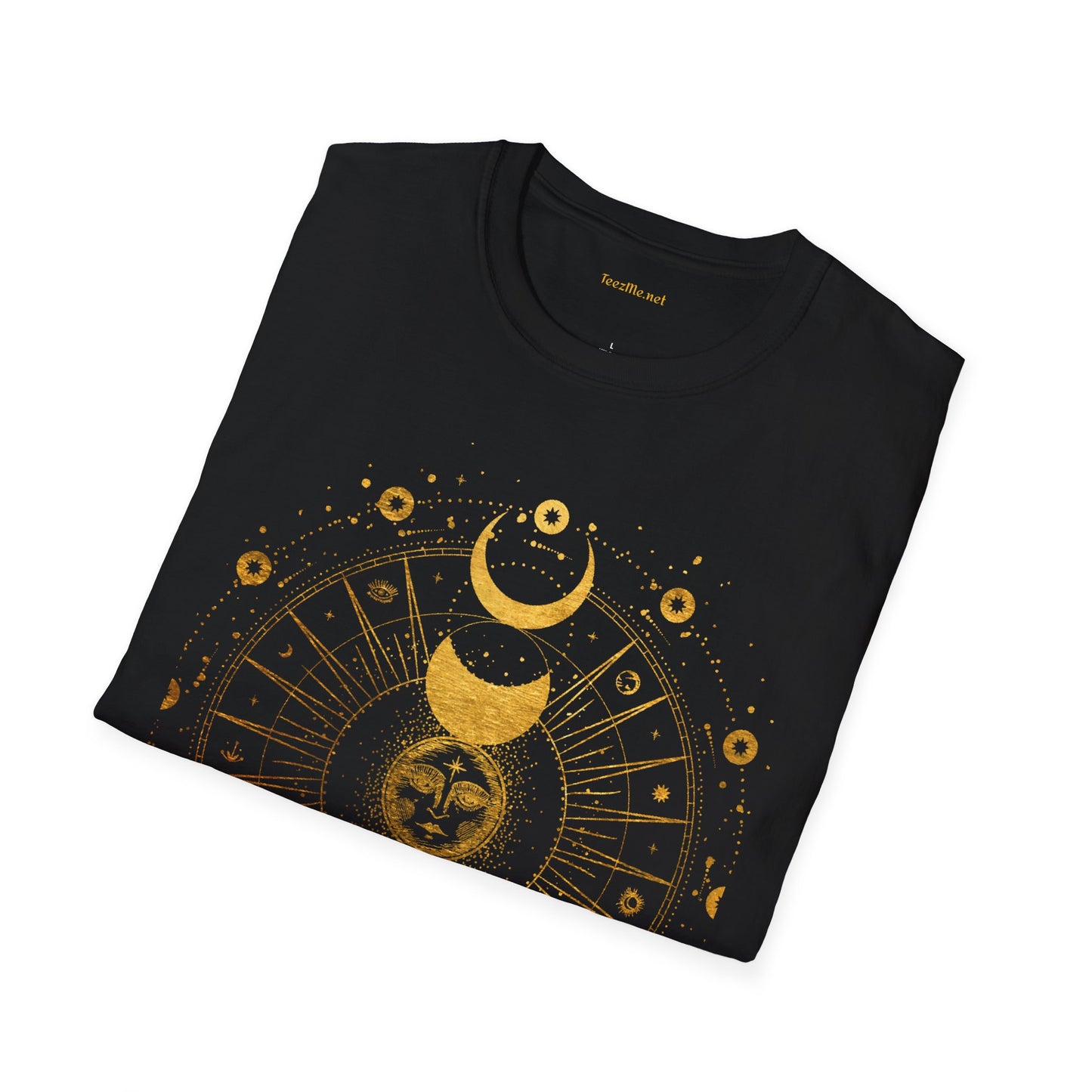 BOHO Sun and Moon Unisex Softstyle T-Shirt 100% Cotton Graphic