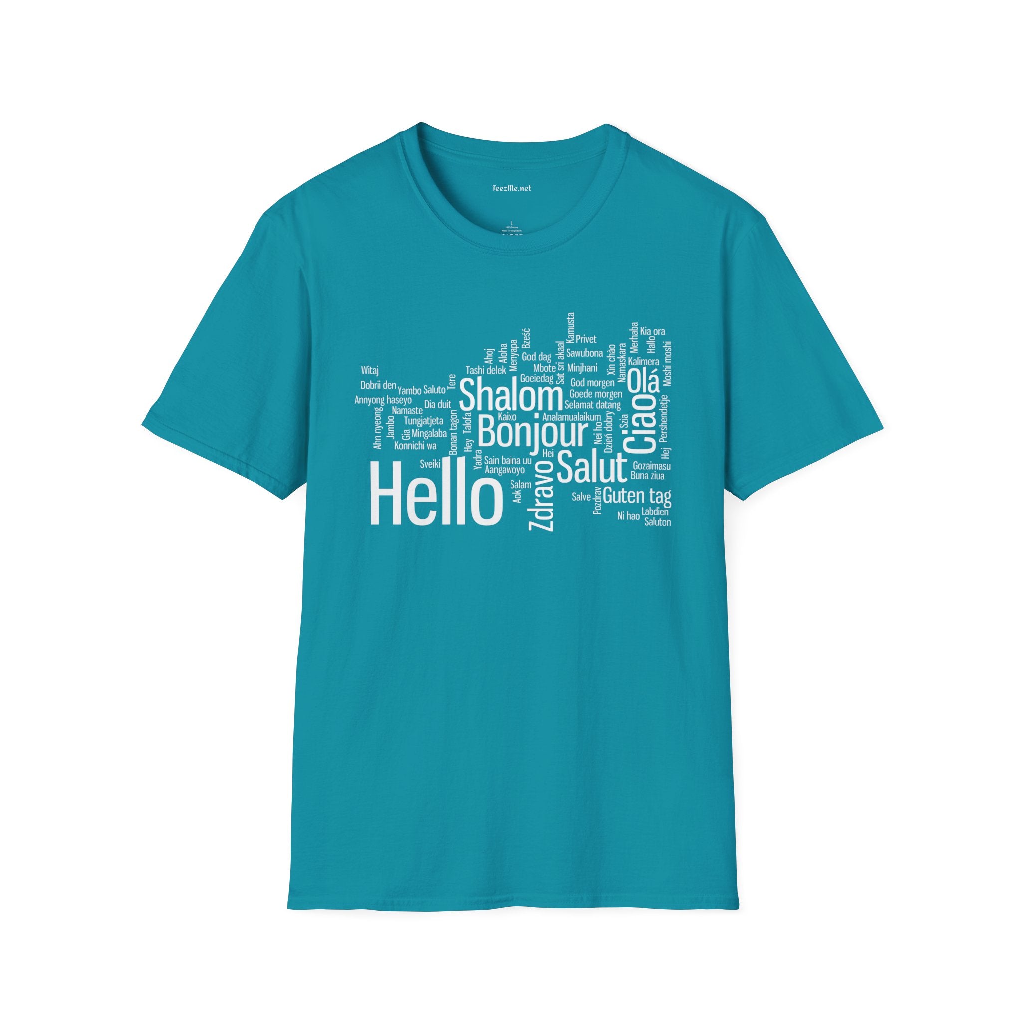 Hello (Multilingual) Unisex Softstyle T-Shirt 100% Cotton