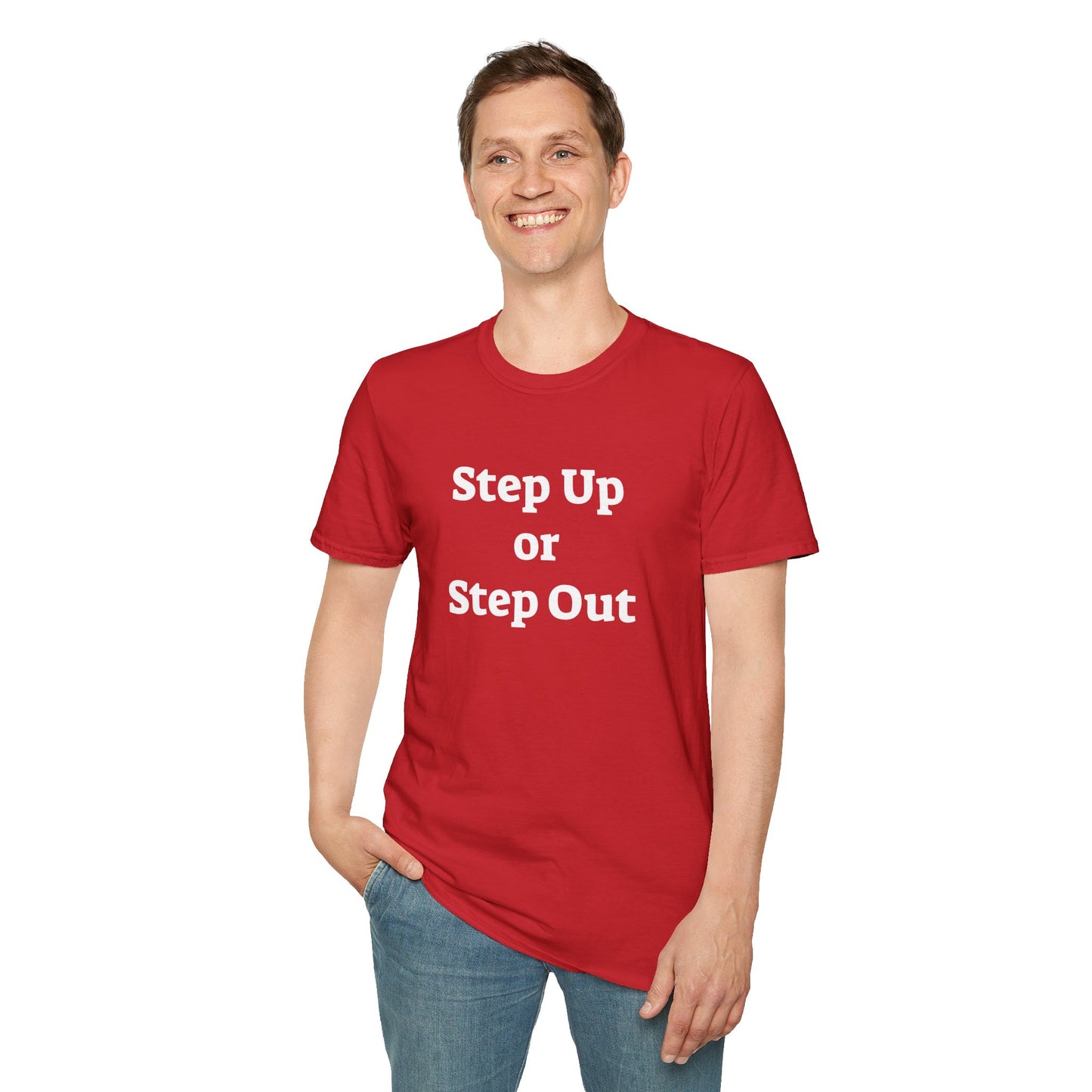 Step Up - Unisex Softstyle T-Shirt 100% Cotton Graphic