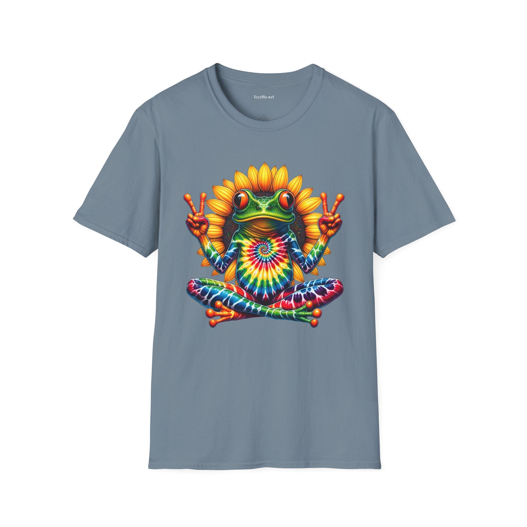 Peace Frog Tie-dye Unisex Softstyle T-Shirt 100% Cotton  #tarot