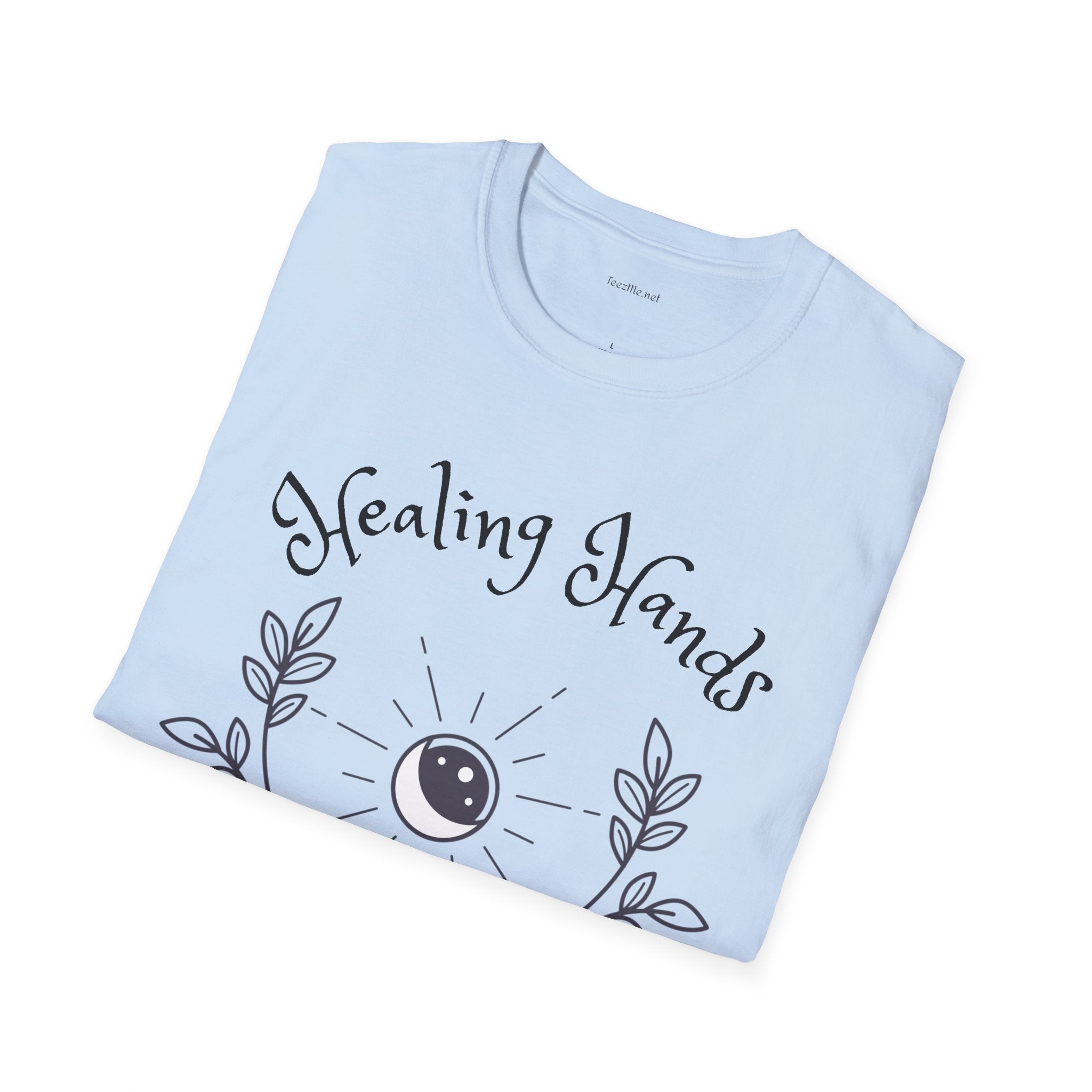 Healing Hands - Unisex Softstyle T-Shirt 100% Cotton Graphic #Reiki