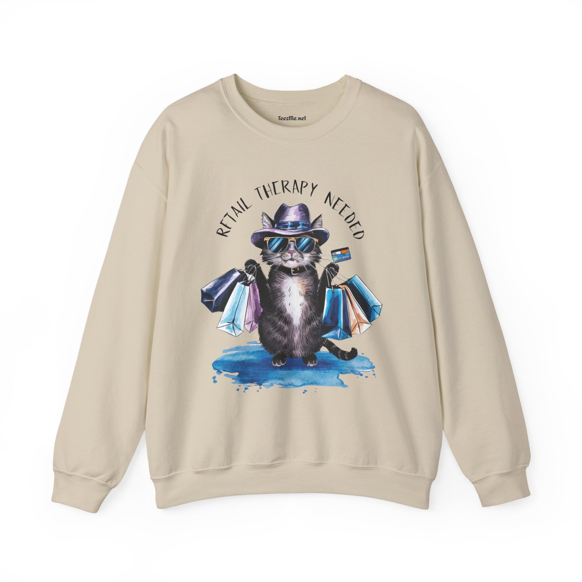 Retail Therapy Needed Unisex Heavy Blend™ Crewneck Sweatshirt Graphic
