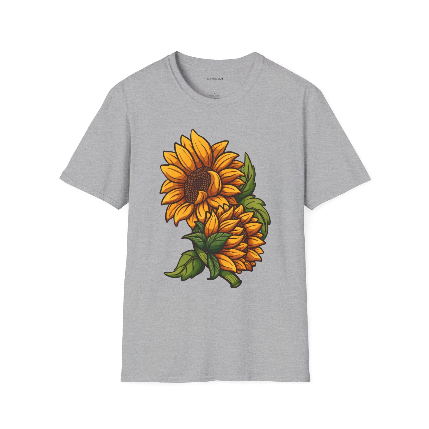 Sunflower (image) - Unisex Softstyle T-Shirt 100% Cotton Graphic