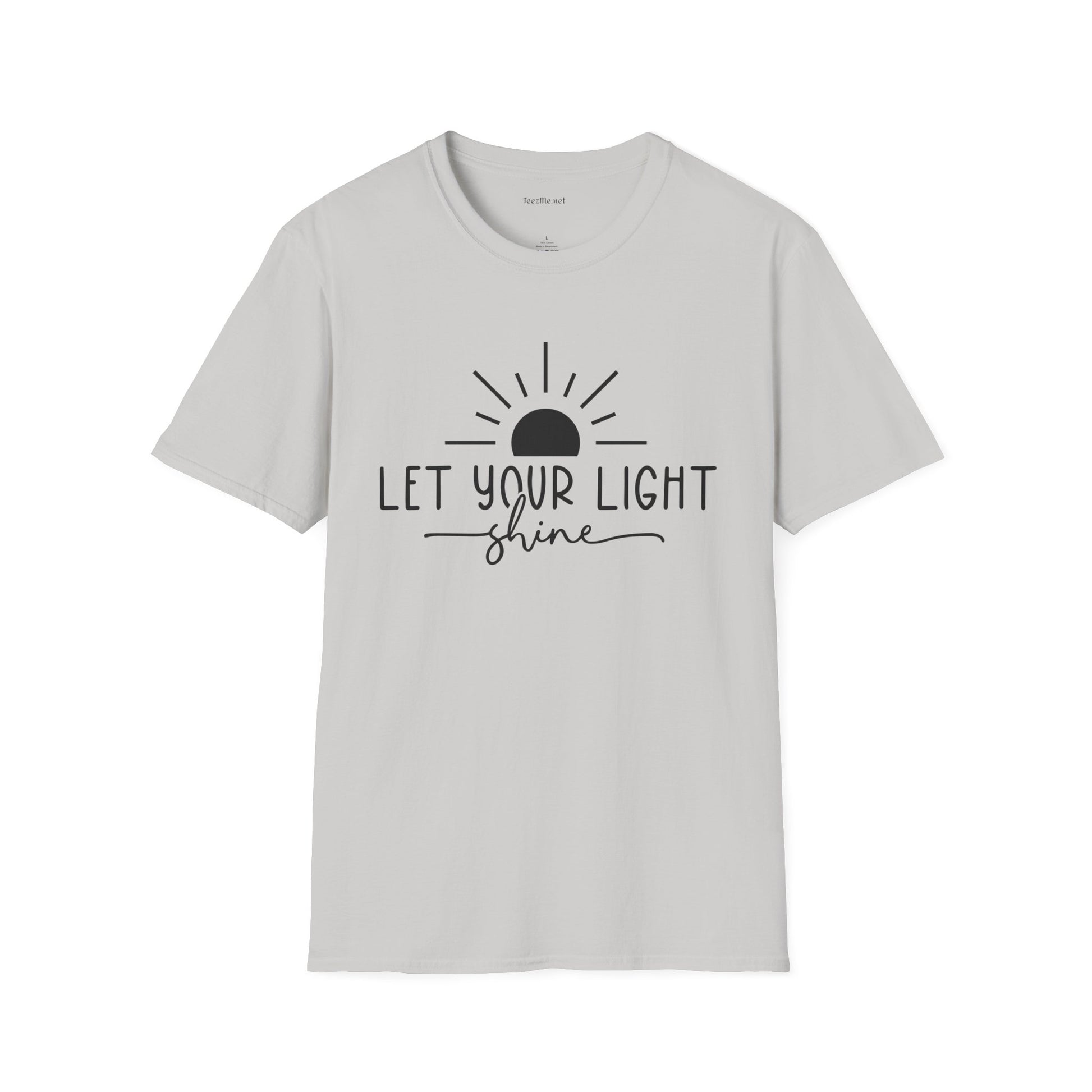 Let Your Light Shine Unisex SoftStyle T-Shirt 100% Cotton Graphic