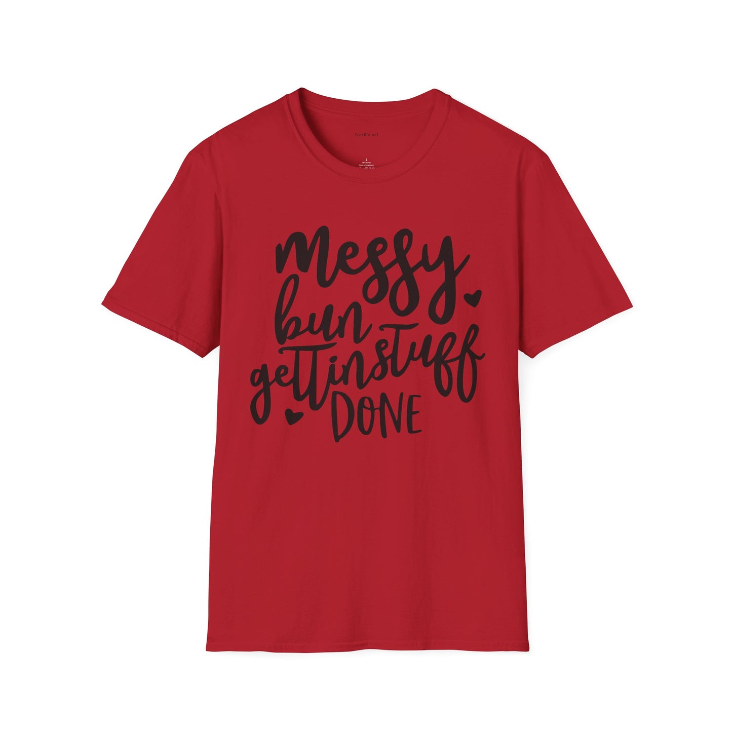 Messy Bun  - Unisex Softstyle T-Shirt 100% Cotton Graphic