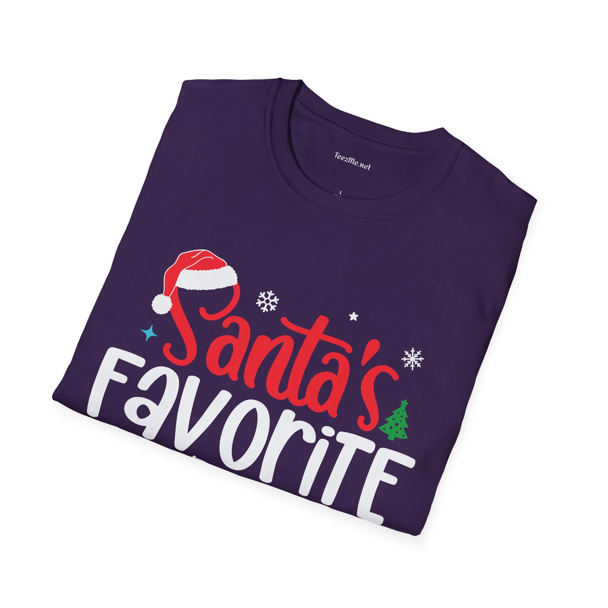 Santa’s Favorite Hair Stylist T-Shirt — Festive Christmas Salon Gift