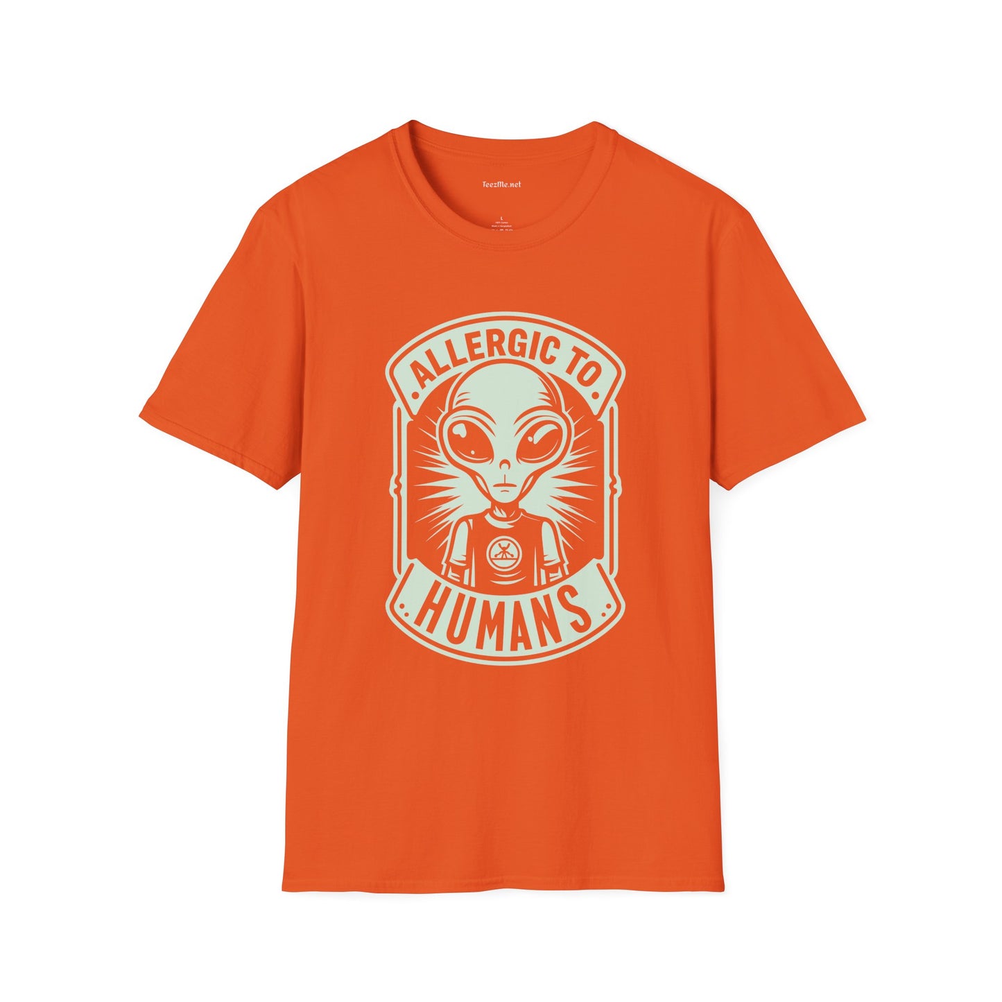 Allergic to Humans Unisex Softstyle T-Shirt 100% Cotton Graphic