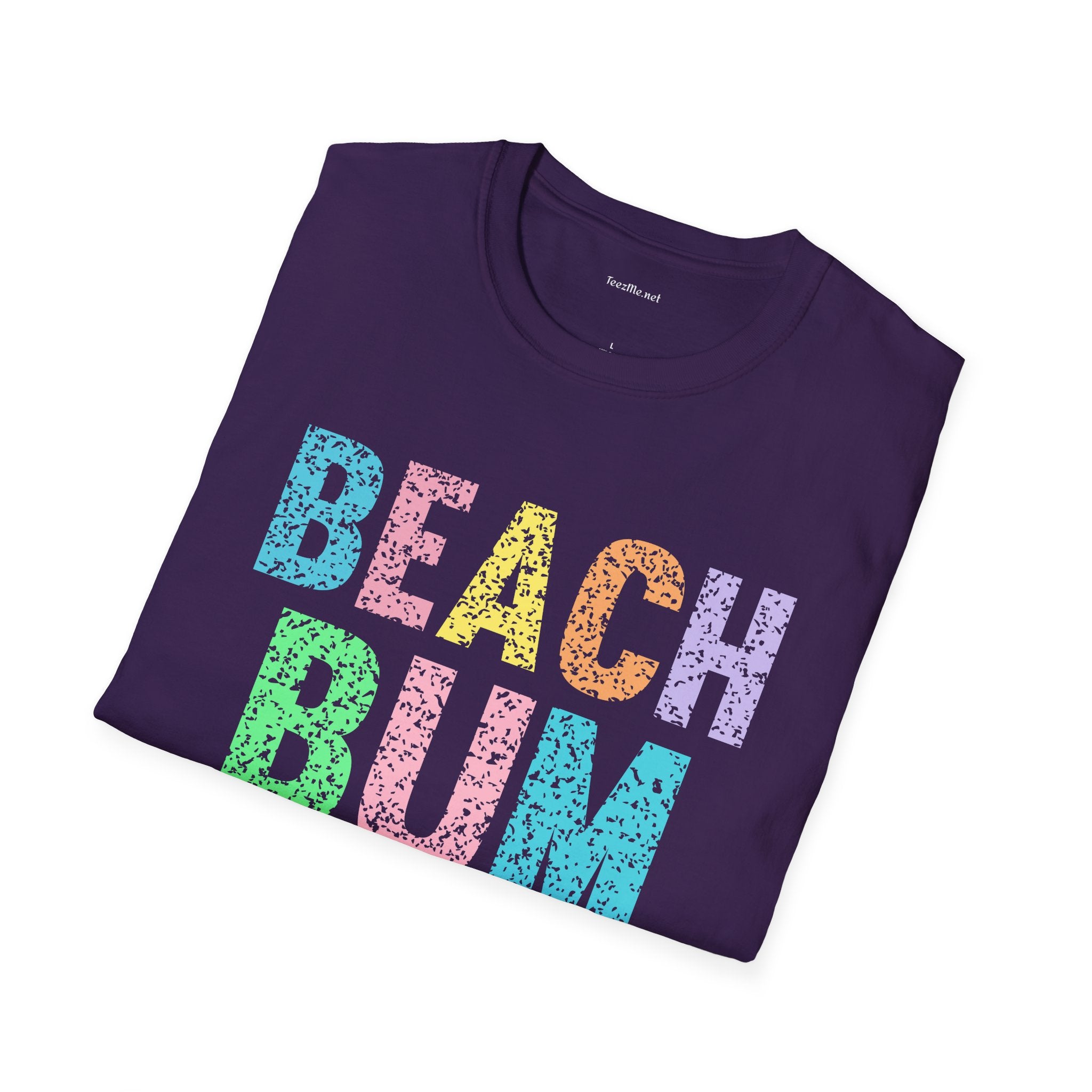 Beach Bum - Unisex Softstyle T-Shirt 100% Cotton Graphic