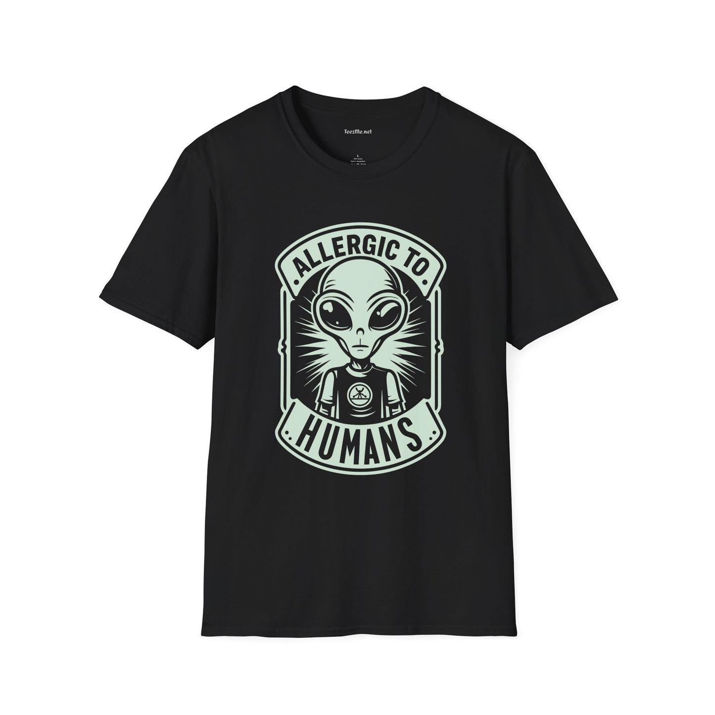 Allergic to Humans Unisex Softstyle T-Shirt 100% Cotton Graphic
