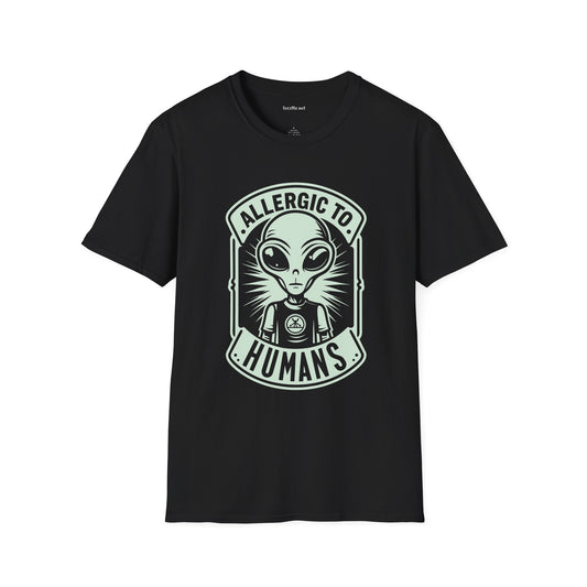 Allergic to Humans Unisex Softstyle T-Shirt 100% Cotton Graphic
