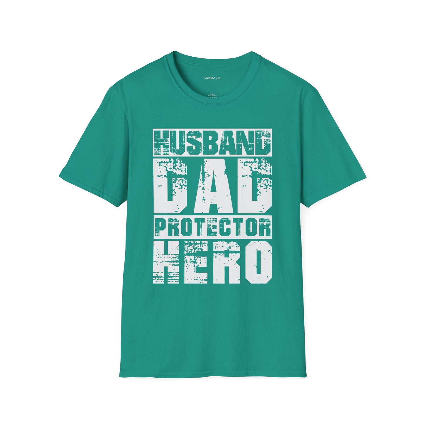Husband Dad Protector Hero Unisex Soft Style T-Shirt 100% Cotton Graphic