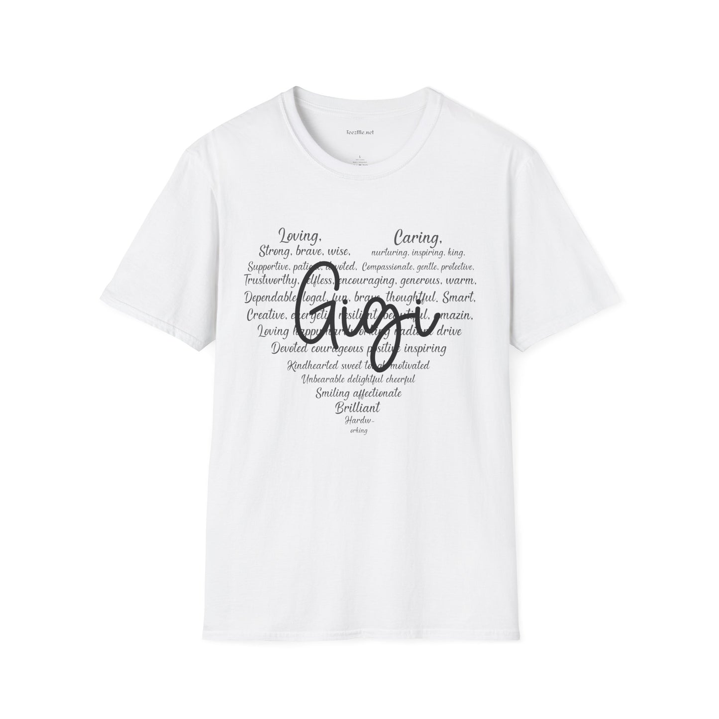 Gigi (definition) Unisex Soft Style T-Shirt 100% Cotton Graphic