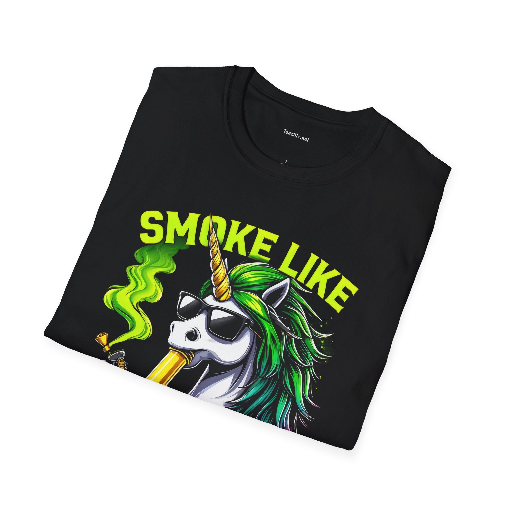 Smoke Like a Boss #420 Unisex Softstyle T-Shirt 100% Cotton Graphic