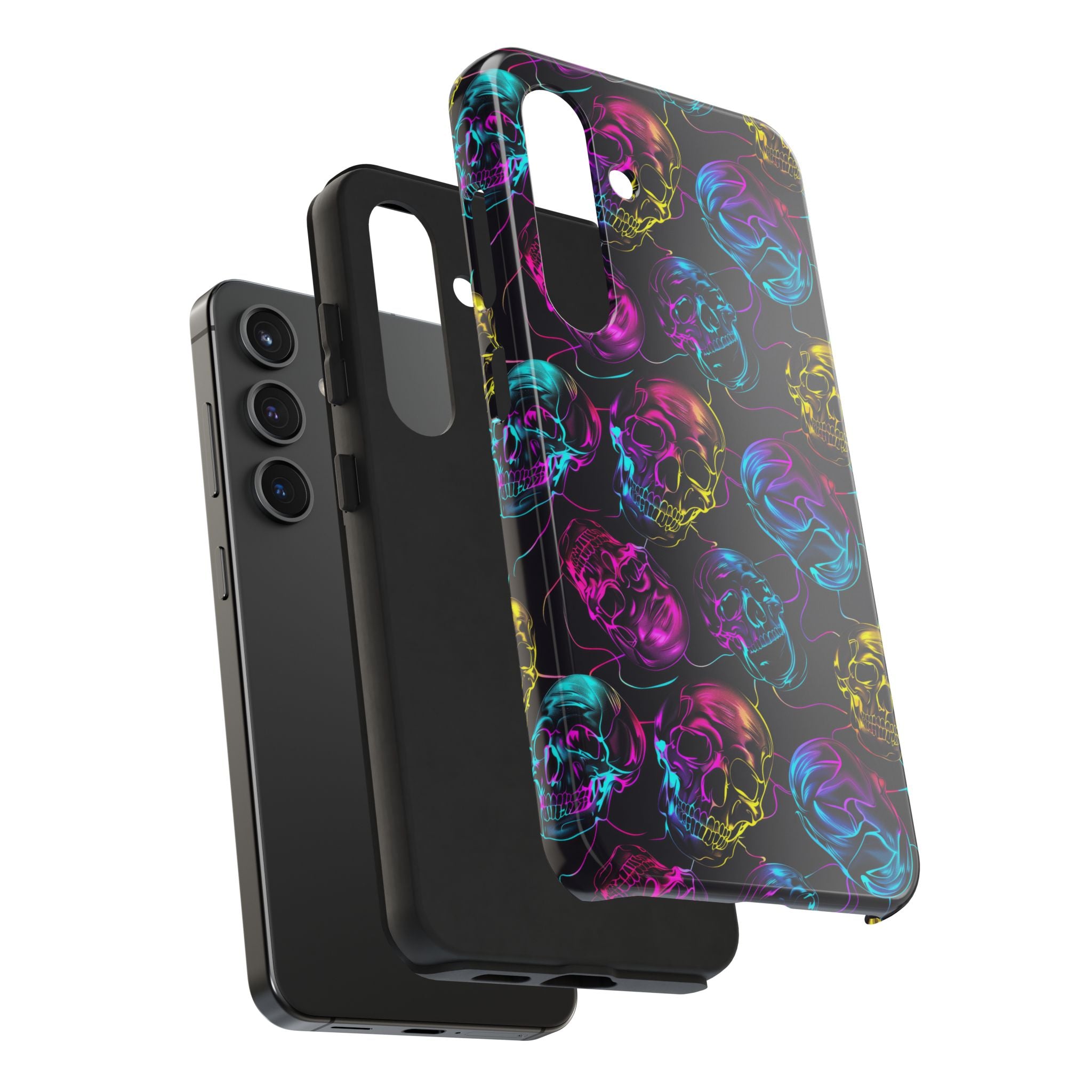 Neon Skull Cell Phone Case Tough Phone Cases
