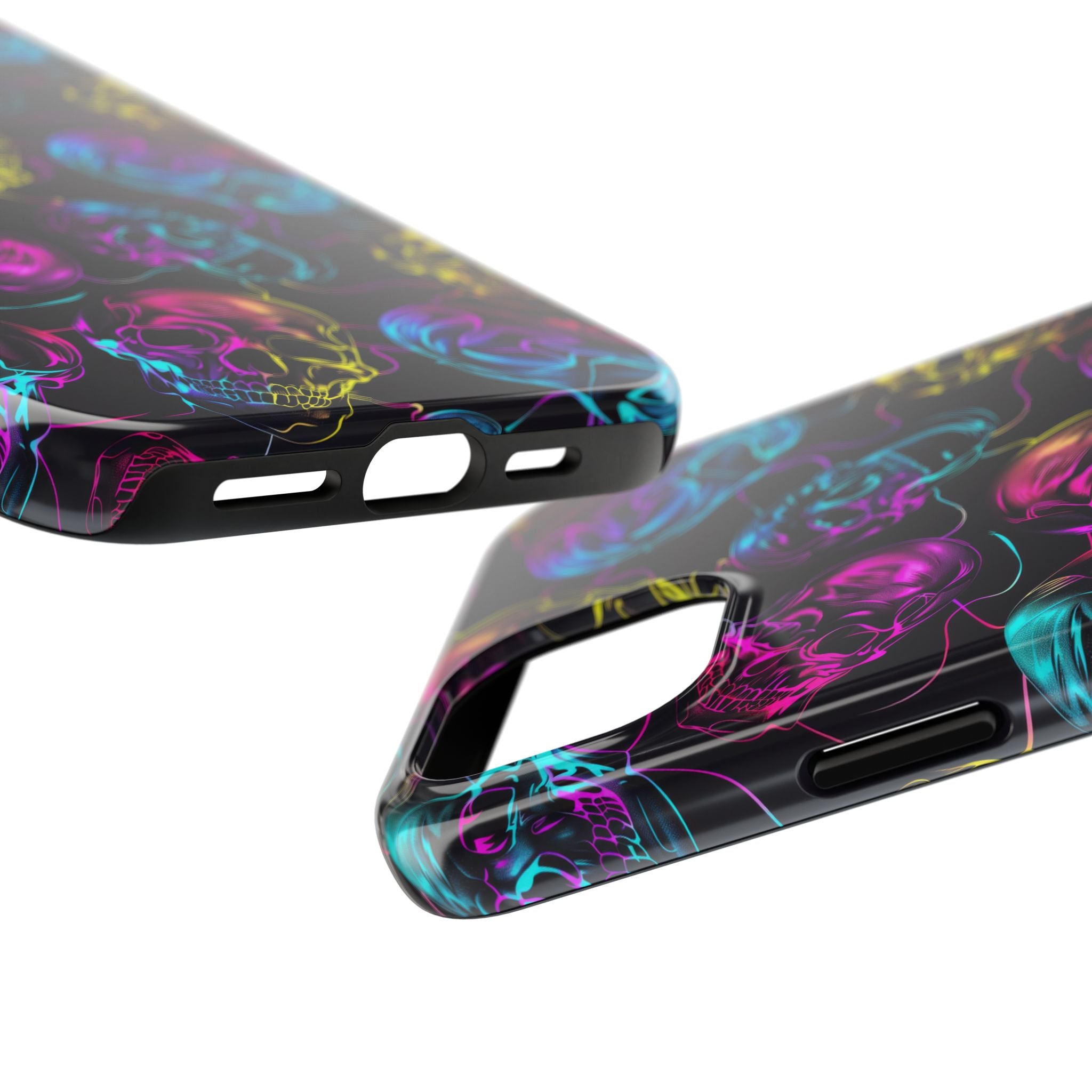 Neon Skull Cell Phone Case Tough Phone Cases