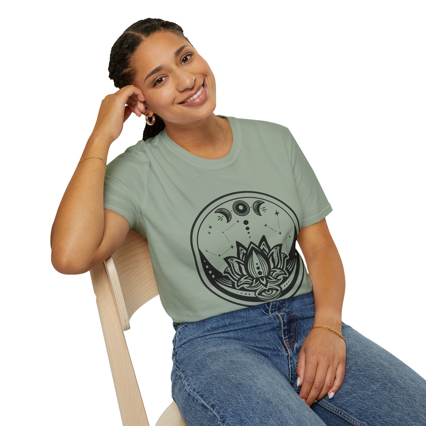 Moon Phase - Unisex Softstyle T-Shirt 100% Cotton Graphic