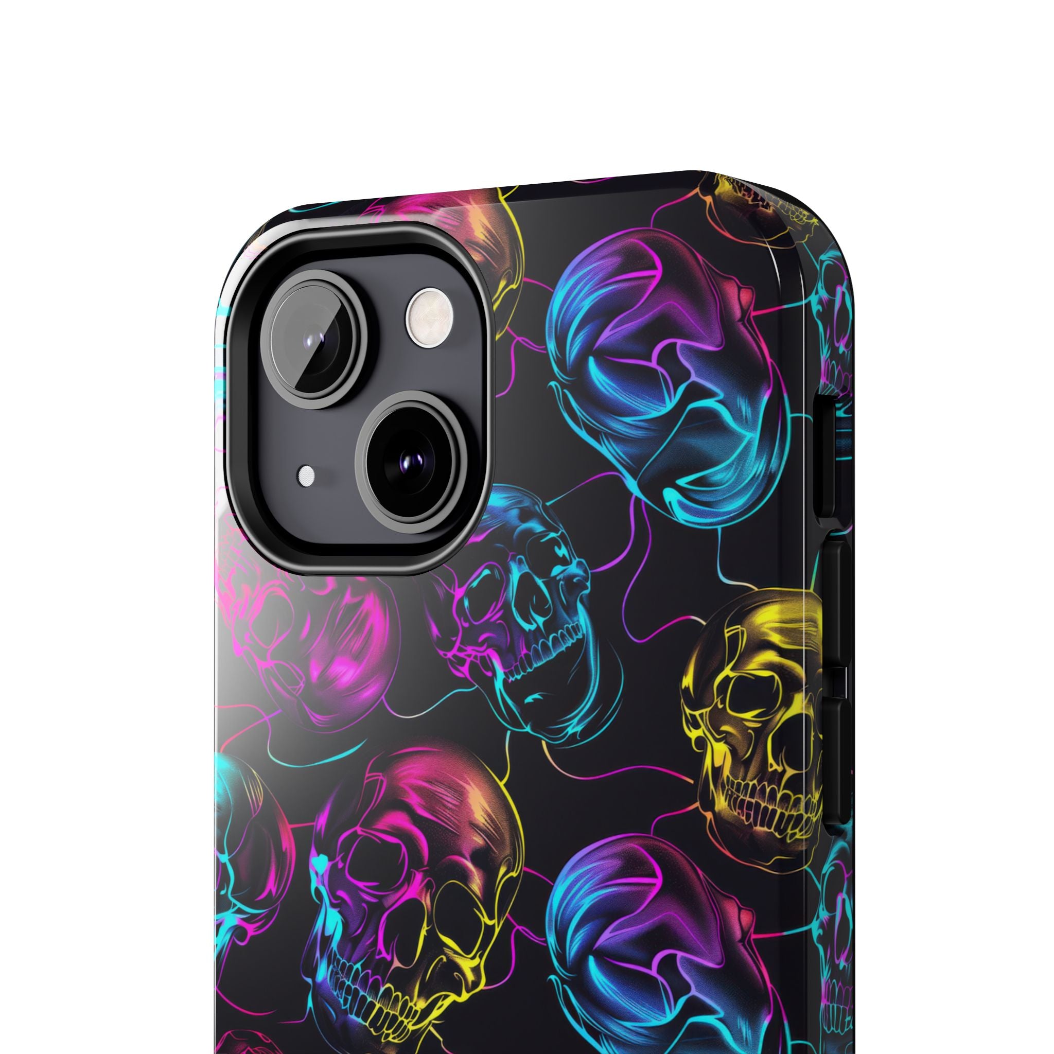 Neon Skull Cell Phone Case Tough Phone Cases