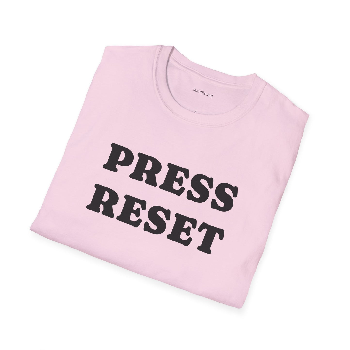 Press Reset - Unisex Softstyle T-Shirt 100% Cotton Graphic