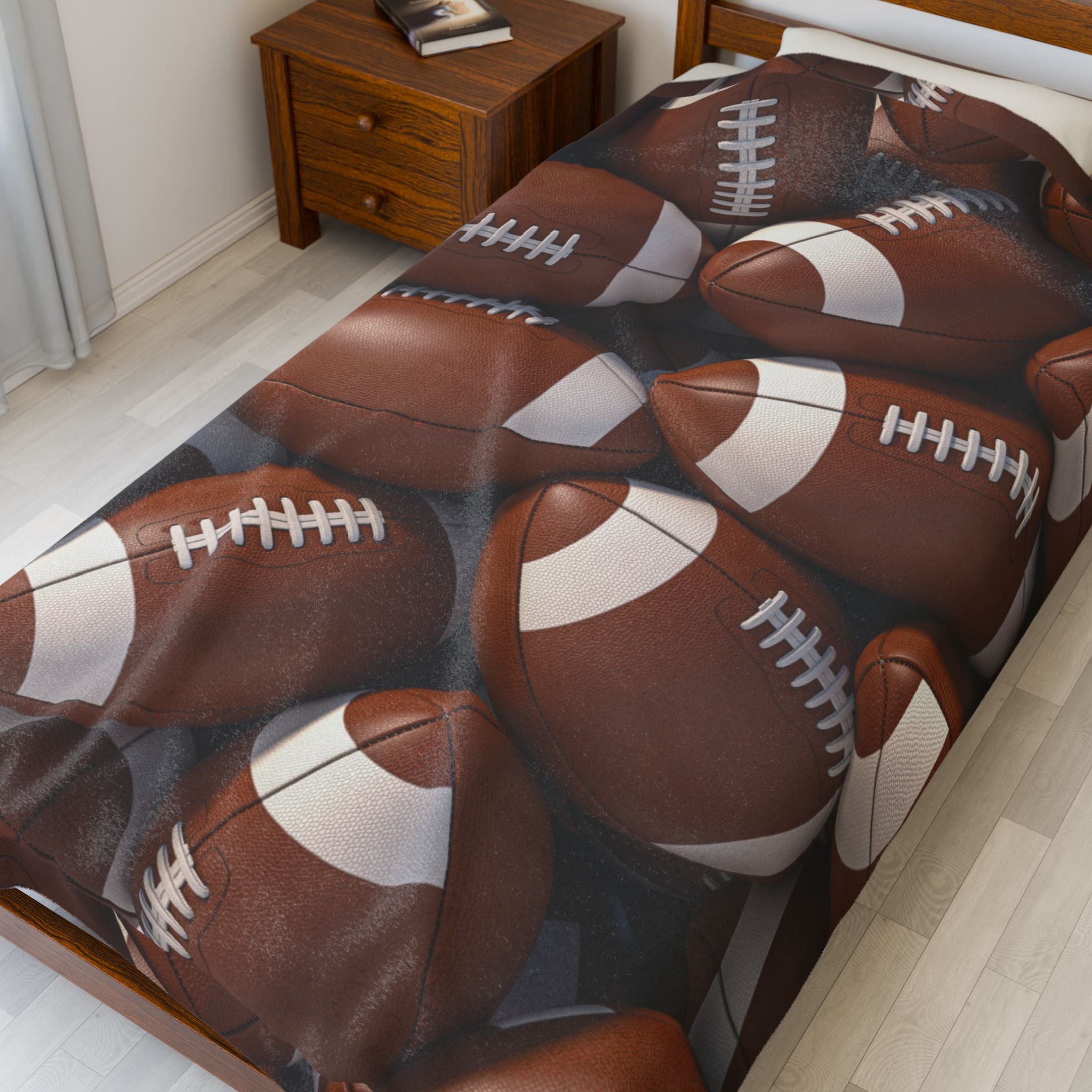 Football - Velveteen Plush Blanket