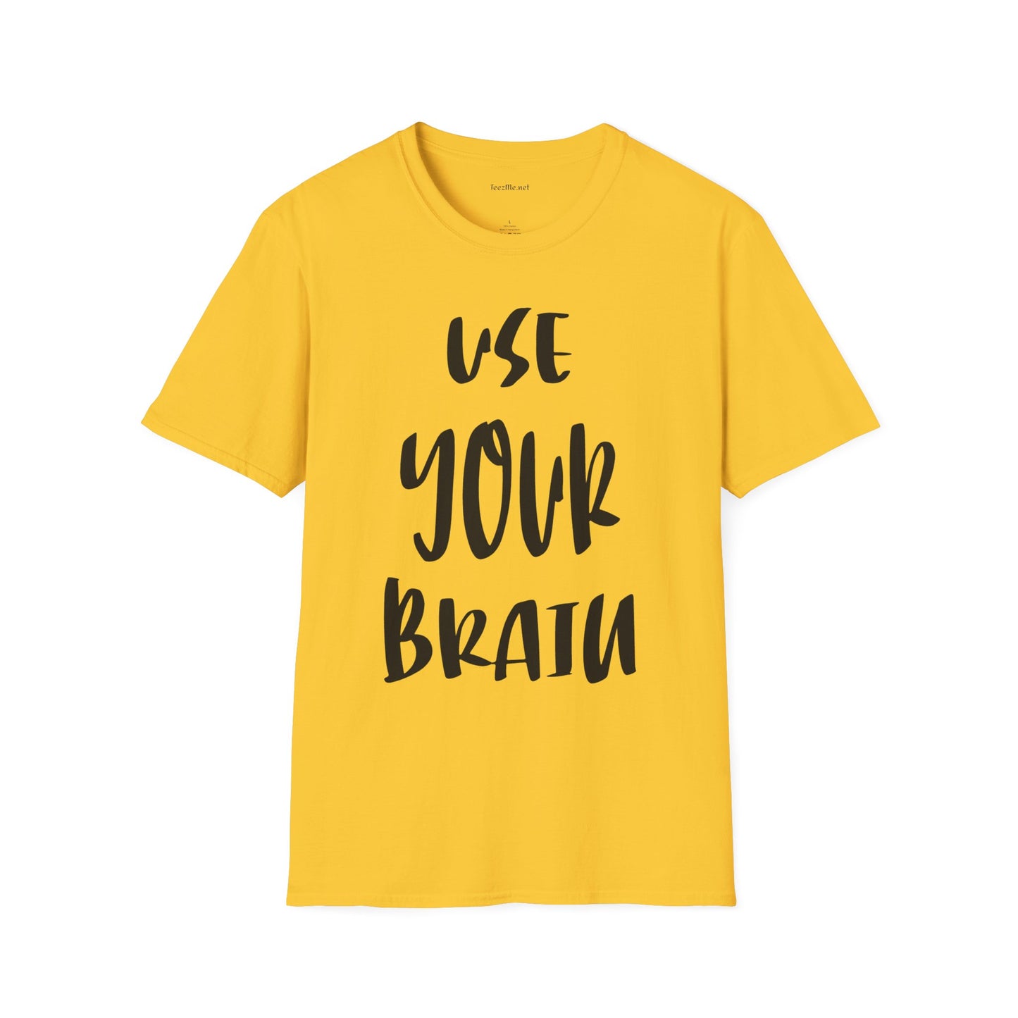 Use Your Brain Unisex Soft Style T-Shirt 100% Cotton Graphic