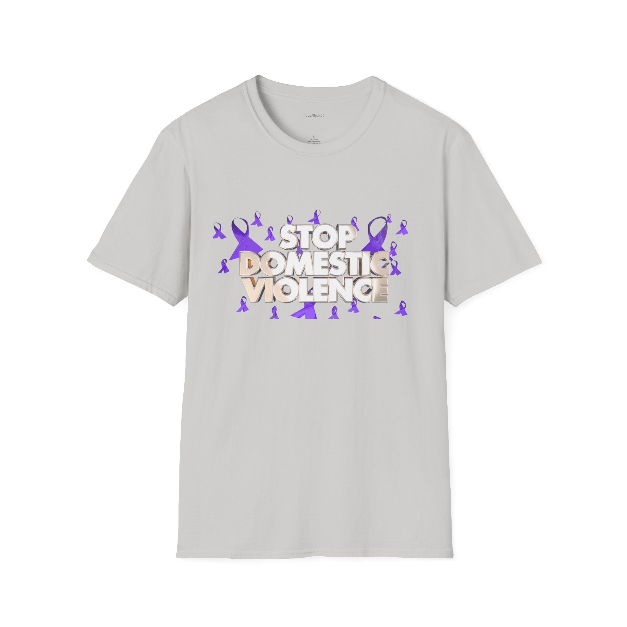 STOP DOMESTIC VIOLENCE - Unisex Softstyle T-Shirt 100% Cotton Graphic