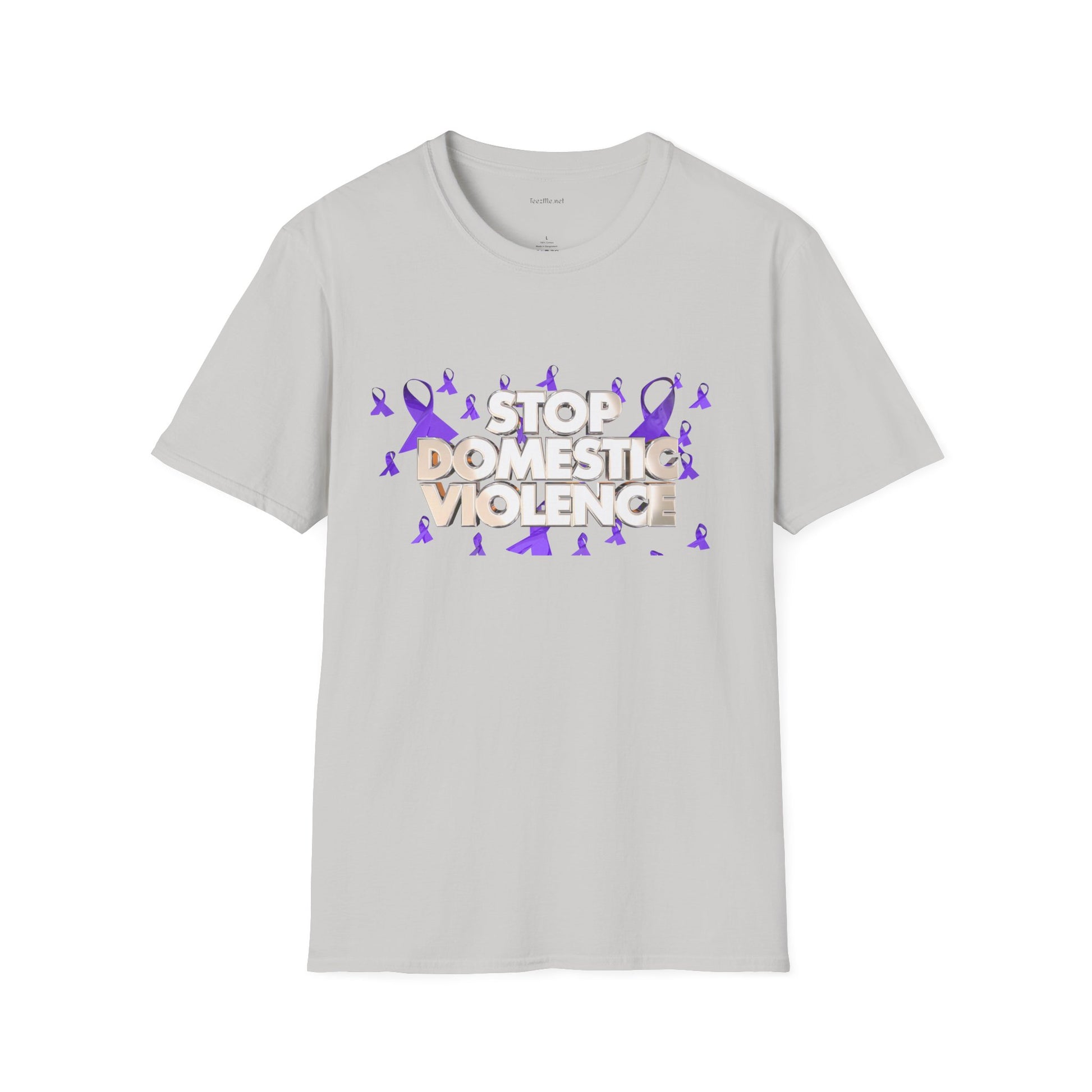 STOP DOMESTIC VIOLENCE - Unisex Softstyle T-Shirt 100% Cotton Graphic