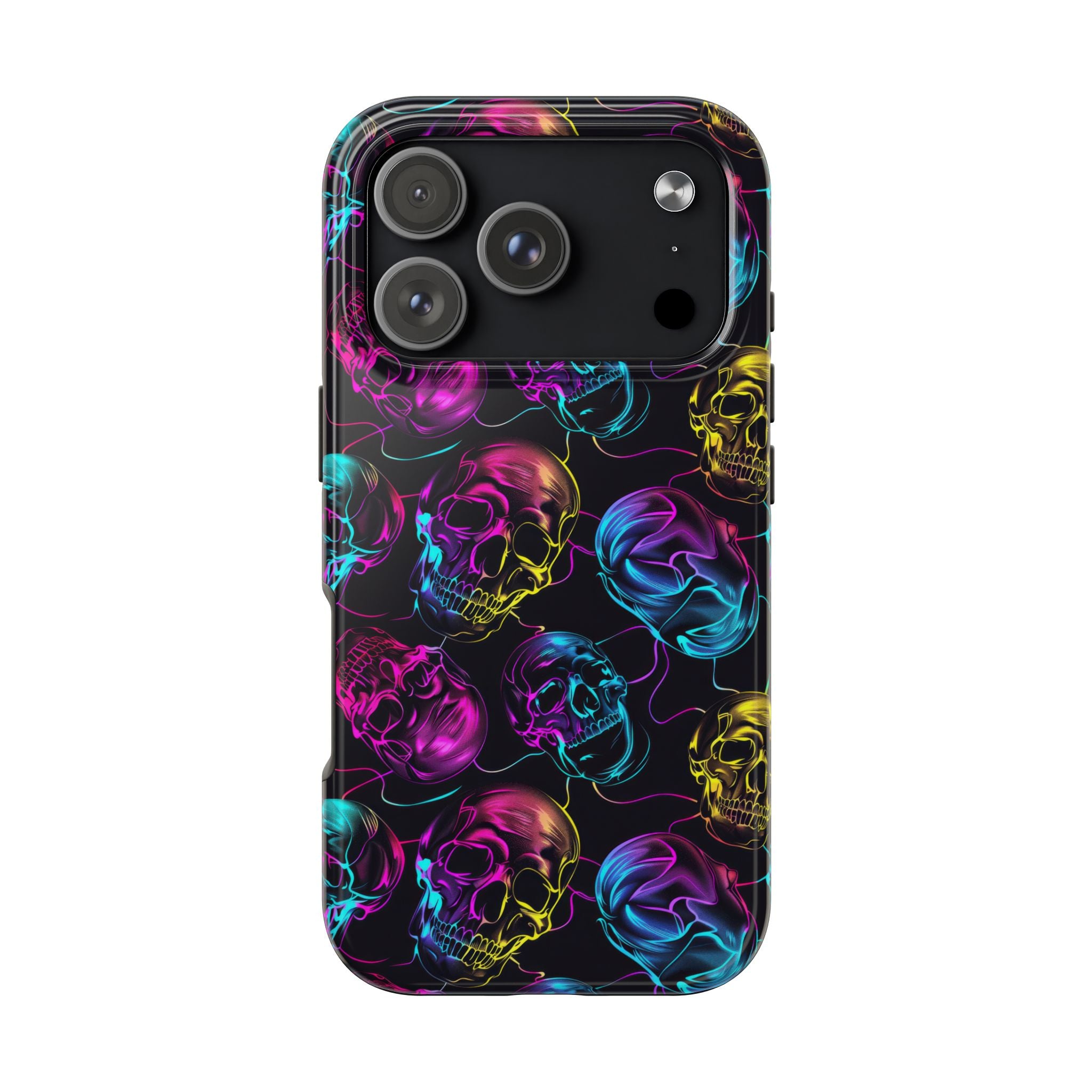 Neon Skull Cell Phone Case Tough Phone Cases