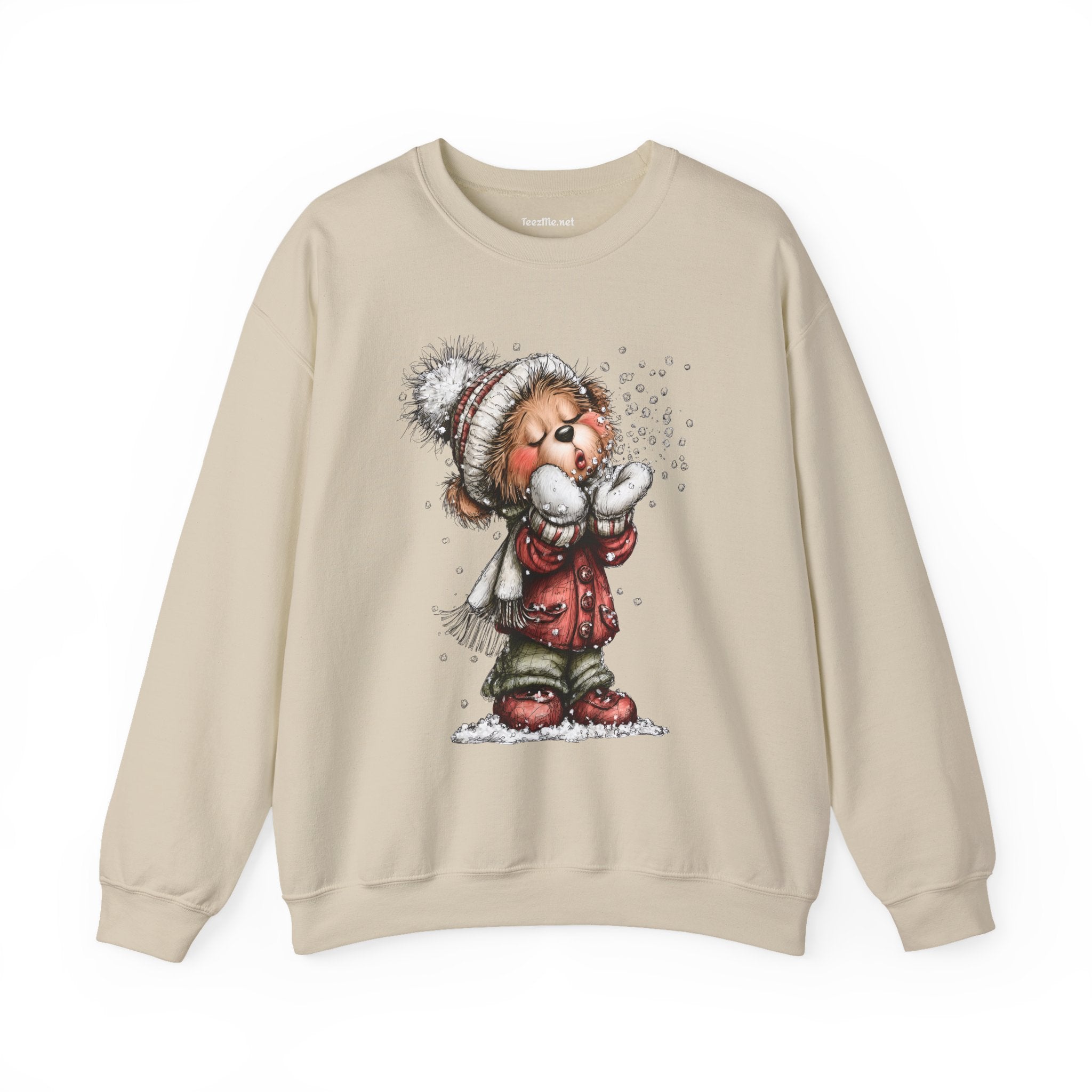 Whimsical Christmas Bear 02 Unisex Heavy Blend™ Crewneck Sweatshirt