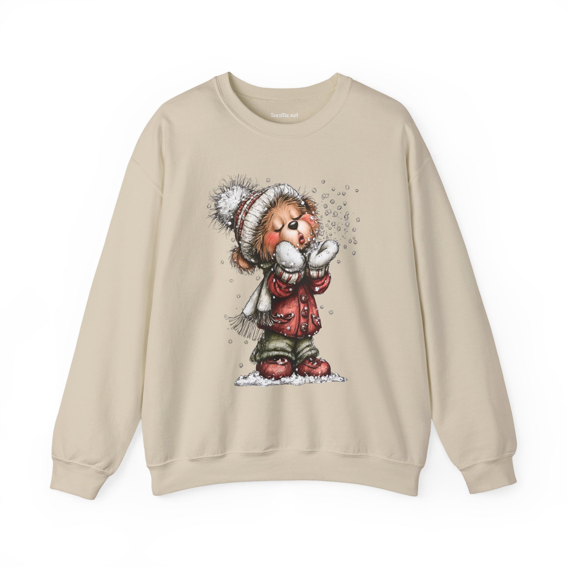 Whimsical Christmas Bear 02 Unisex Heavy Blend™ Crewneck Sweatshirt