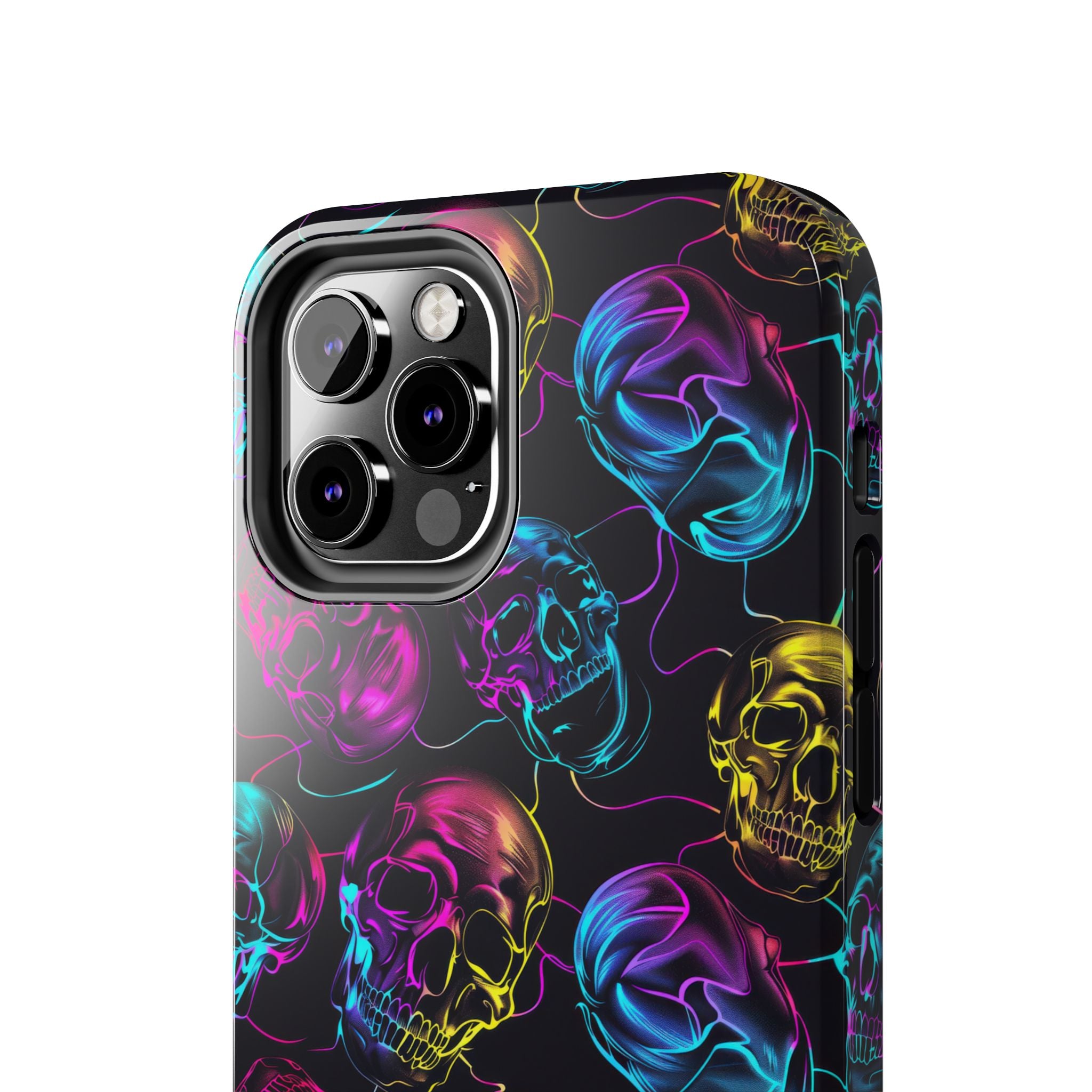 Neon Skull Cell Phone Case Tough Phone Cases
