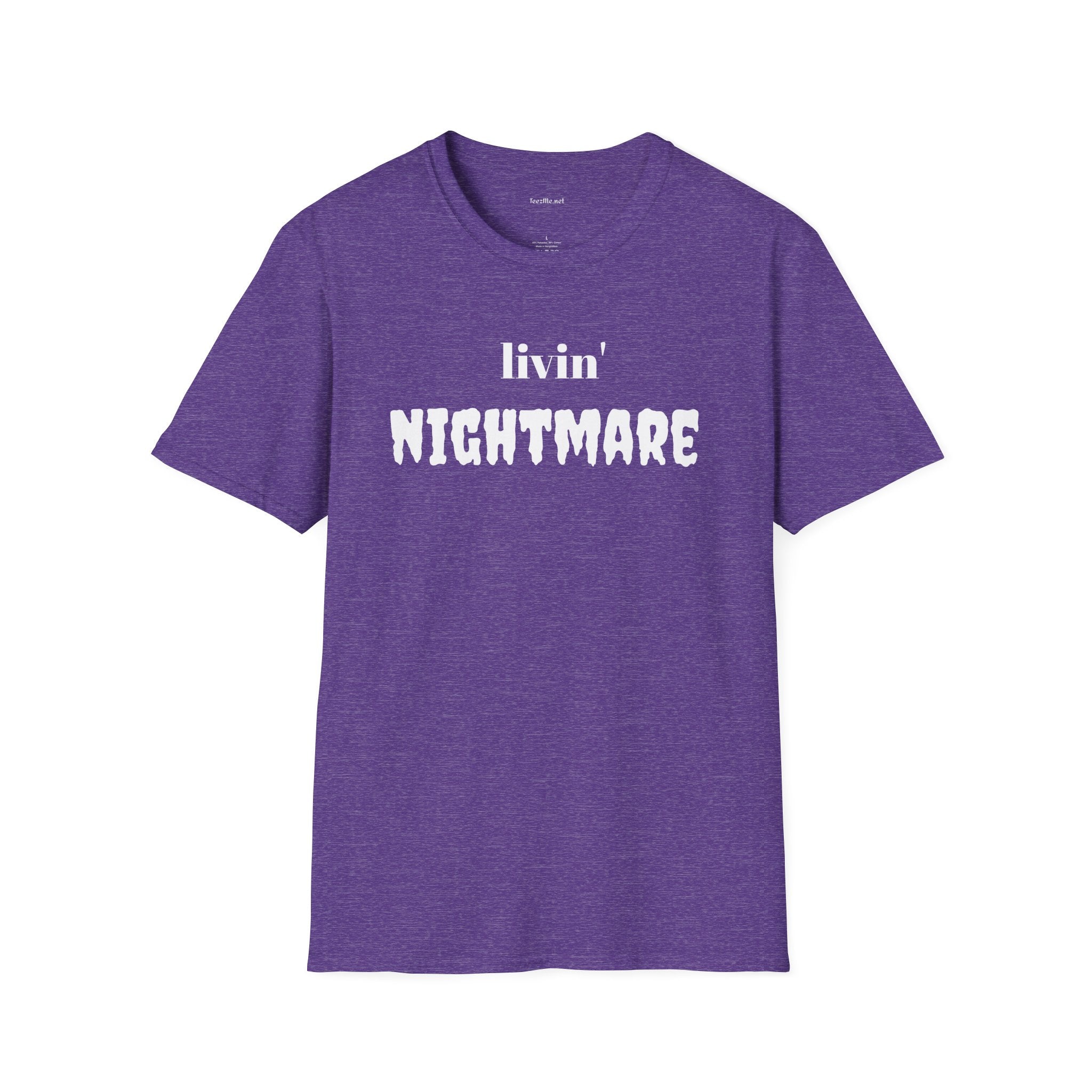 livin' NIGHTMARE - Unisex Softstyle T-Shirt 100% Cotton Graphic