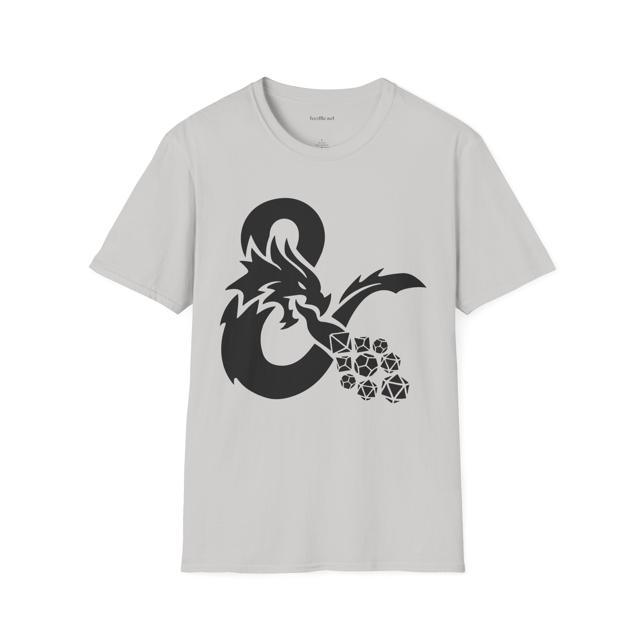 Dragon Fire Dice Unisex Softstyle T-Shirt 100% Cotton Graphic