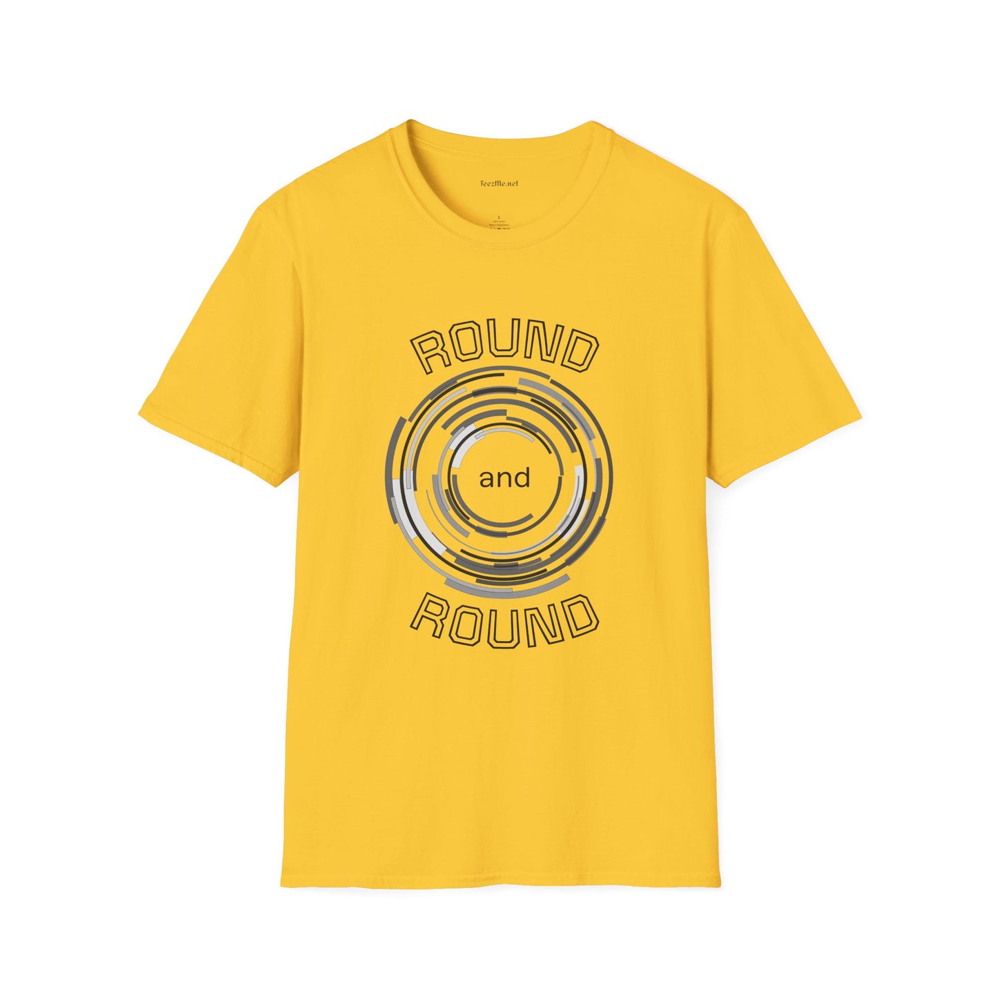 Round and Round - Unisex Softstyle T-Shirt 100% Cotton Graphic