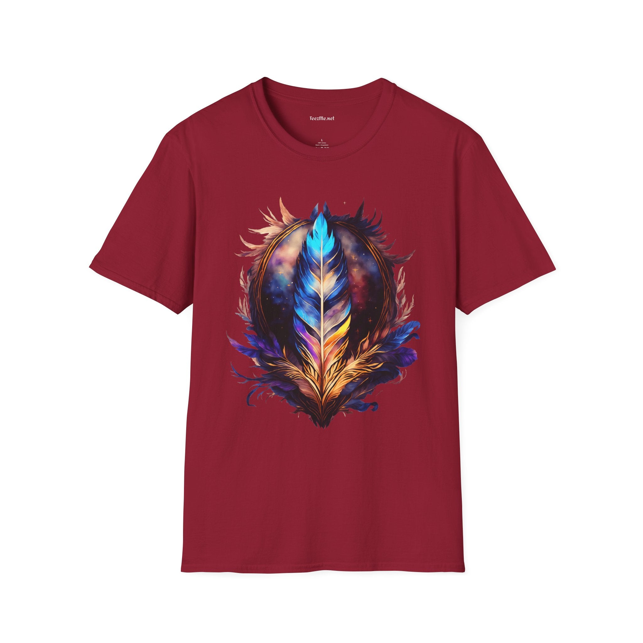 Eagle Feather Unisex Softstyle T-Shirt 100% Cotton Graphic