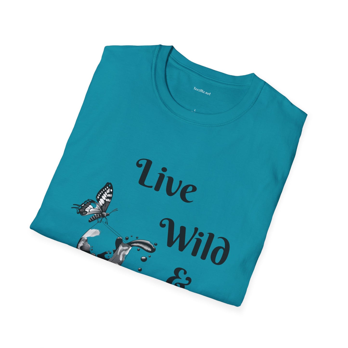 Live Wild & Free -  Unisex Softstyle T-Shirt 100% Cotton Graphic