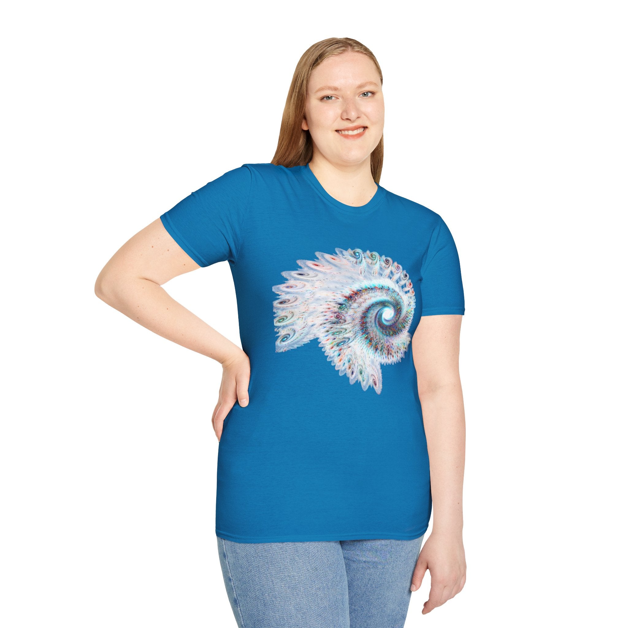 Abstract Spiral - Unisex  Softstyle T-Shirt 100% Cotton Graphic