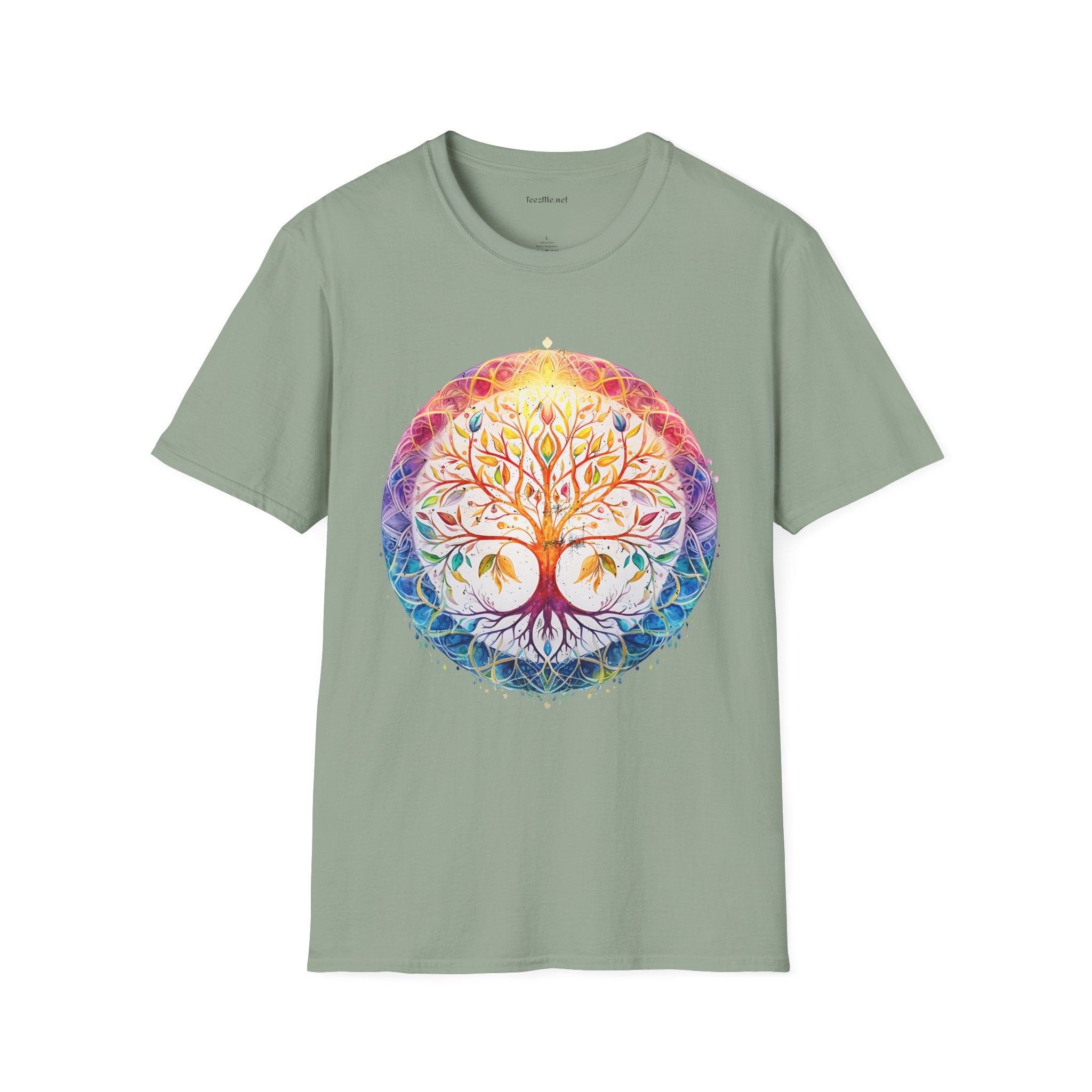 Mandala Tree - Unisex Softstyle T-Shirt 100% Cotton Graphic