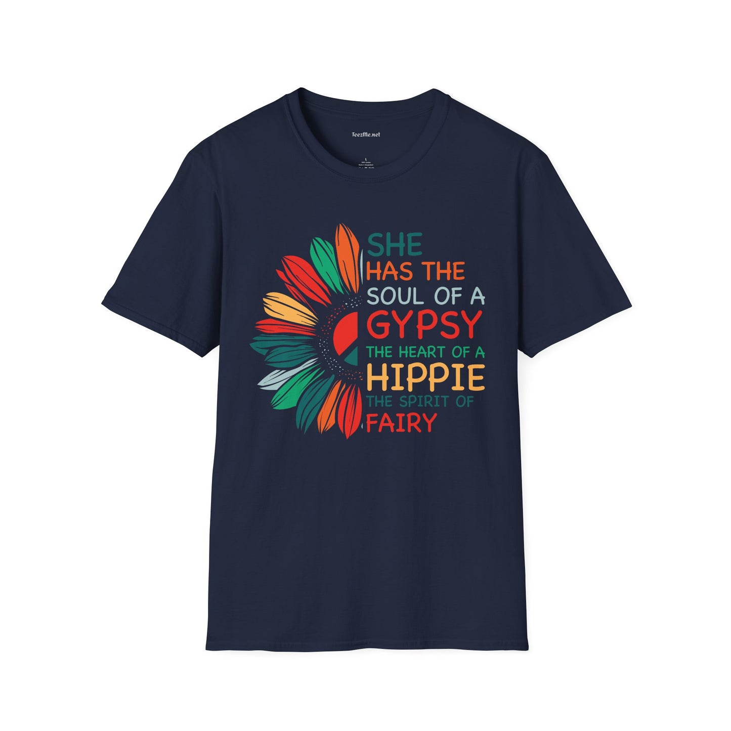 She has the Soul of a Gypsy Unisex Softstyle T-Shirt 100% Cotton Graphic