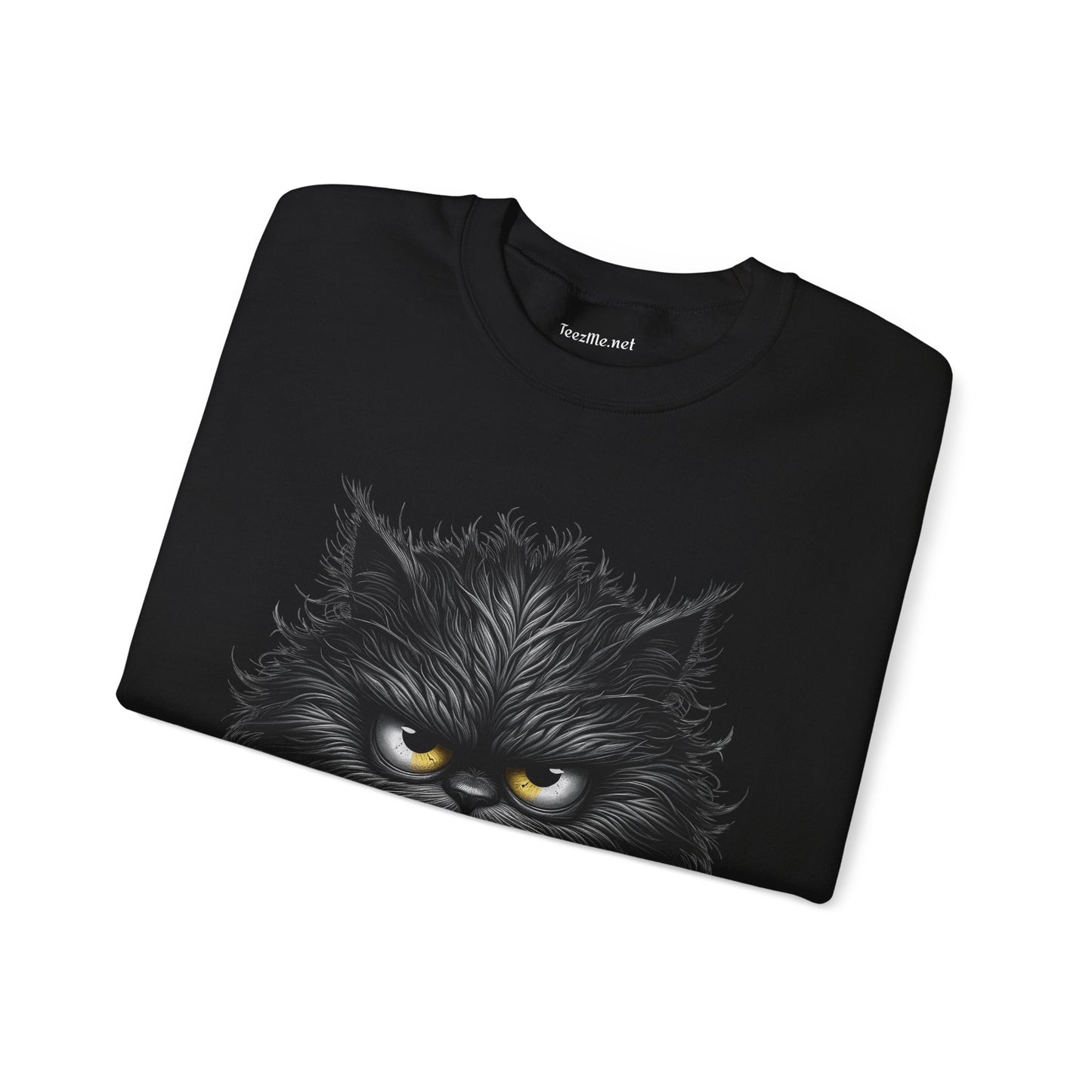 Adorable Grumpy Cat Unisex Heavy Blend™ Crewneck Sweatshirt Graphic