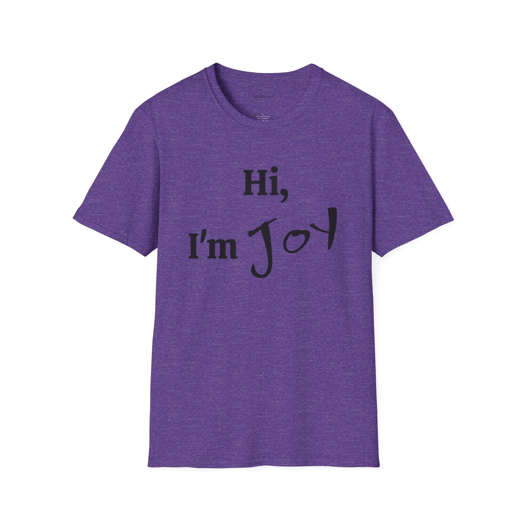Hi, I'm Joy - Unisex Softstyle T-Shirt 100% Cotton Graphic