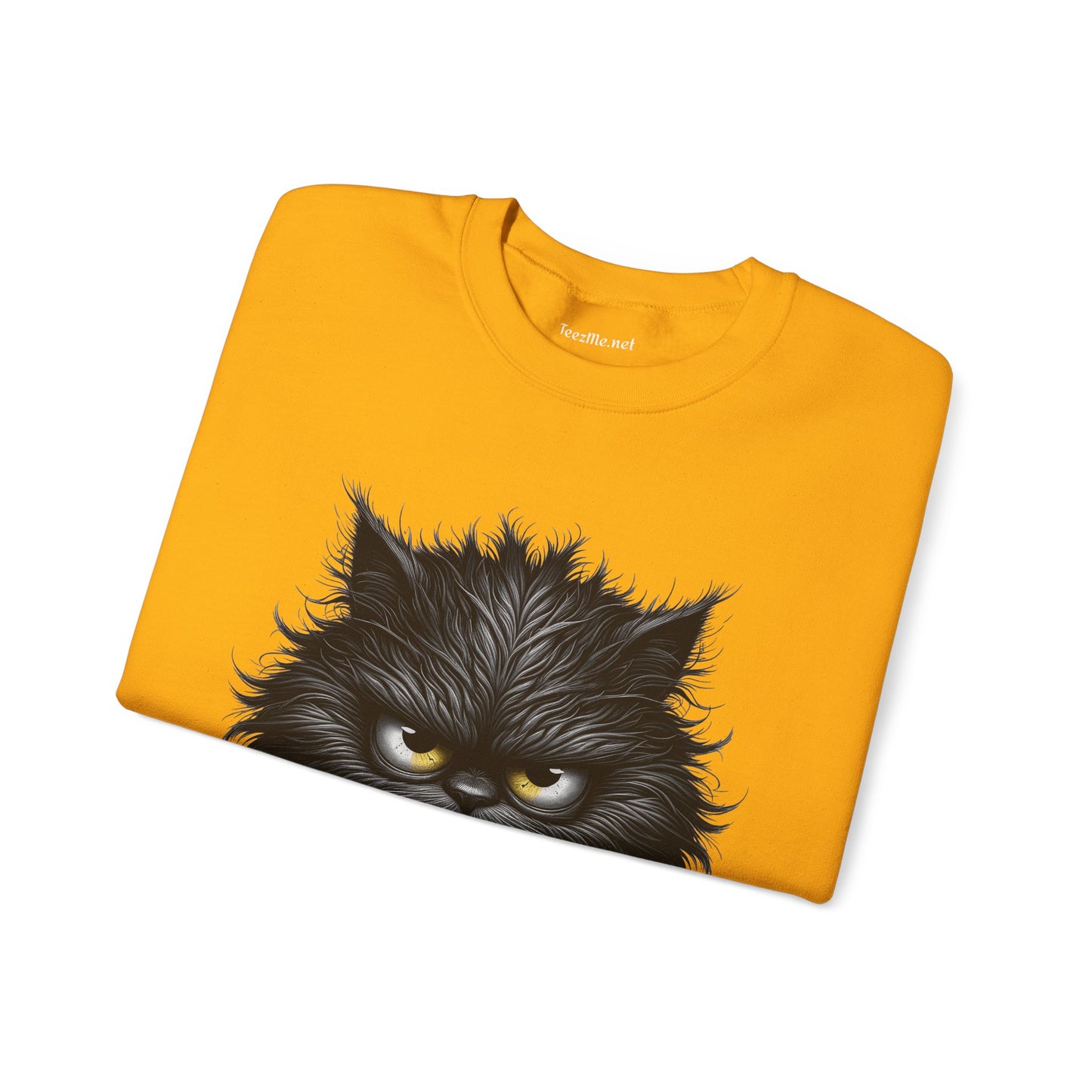 Adorable Grumpy Cat Unisex Heavy Blend™ Crewneck Sweatshirt Graphic