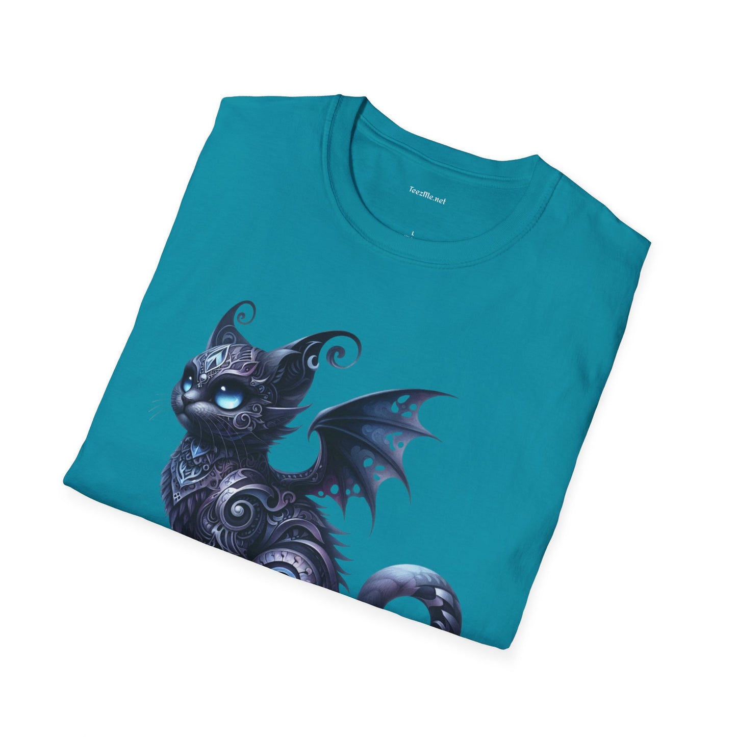 Black Fairy Cat -Shirt 100% Cotton Graphic